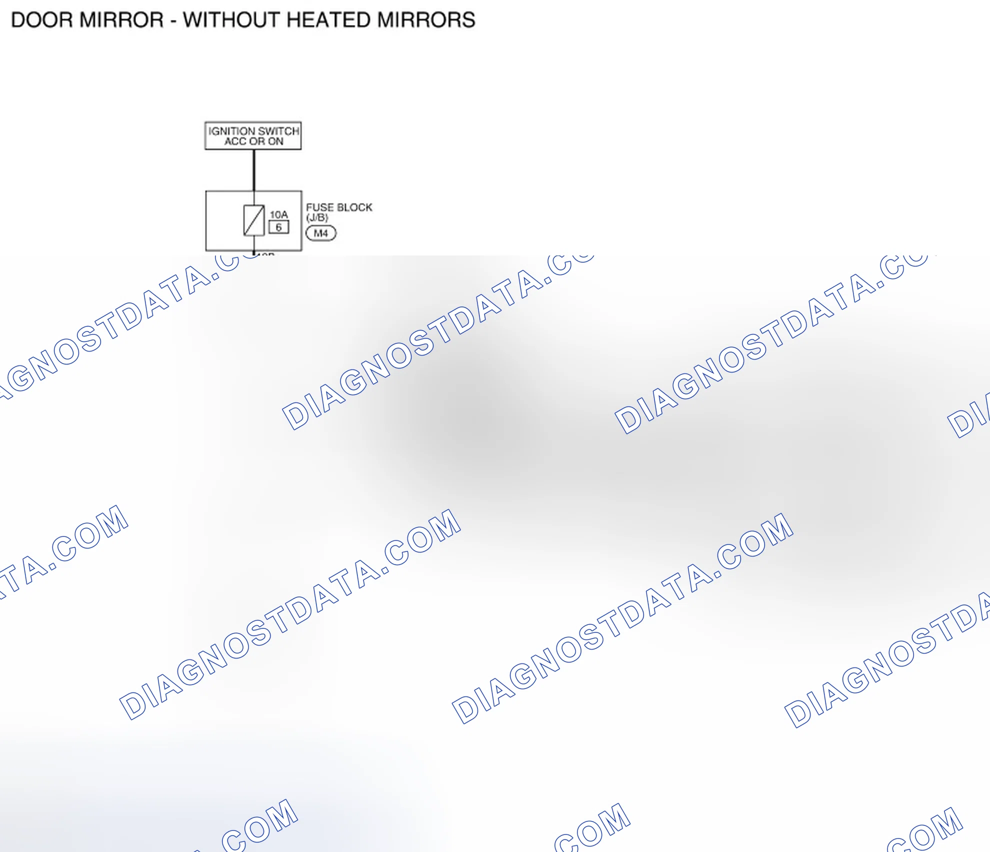 Scheme 4: Wiring Diagram - Without Heated Mirrors