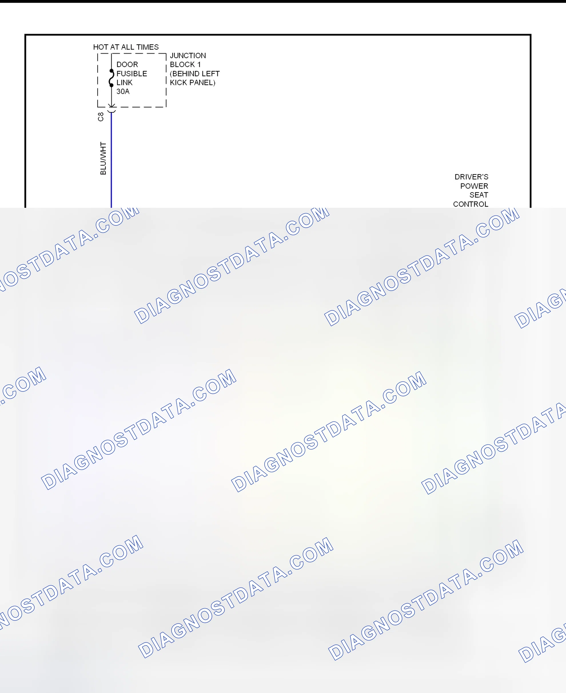 Scheme 21: Driver's Power Seat System Wiring Diagram (SC300)