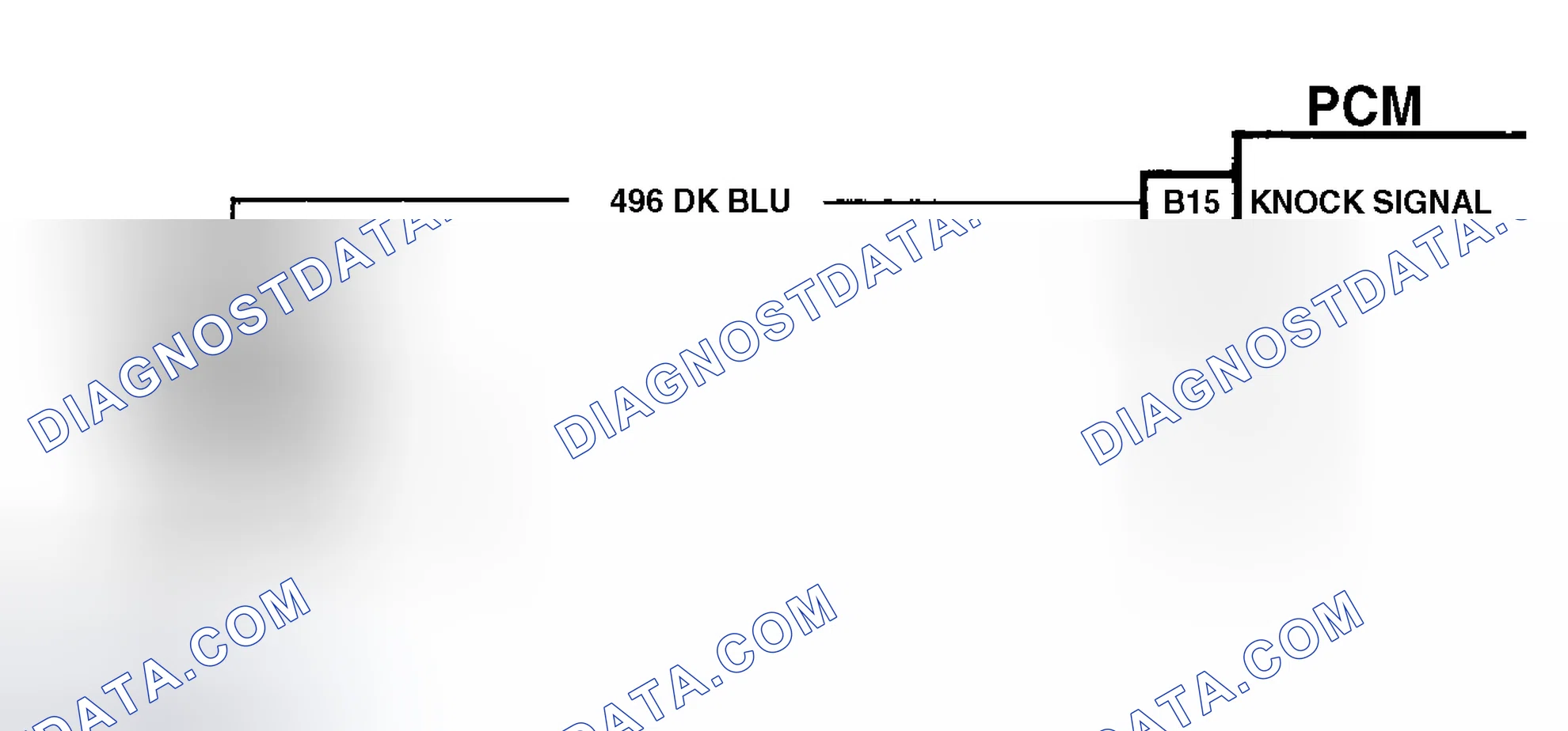 Scheme 218: Code 43 Schematic (All Models) Knock Sensor Without Spark Module (Dual Sensors)