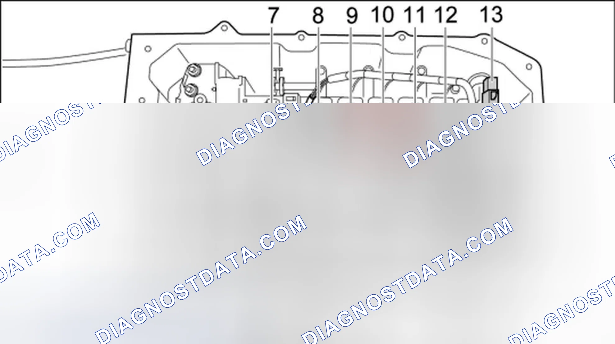 Scheme 109: Removing wire harness in transmission