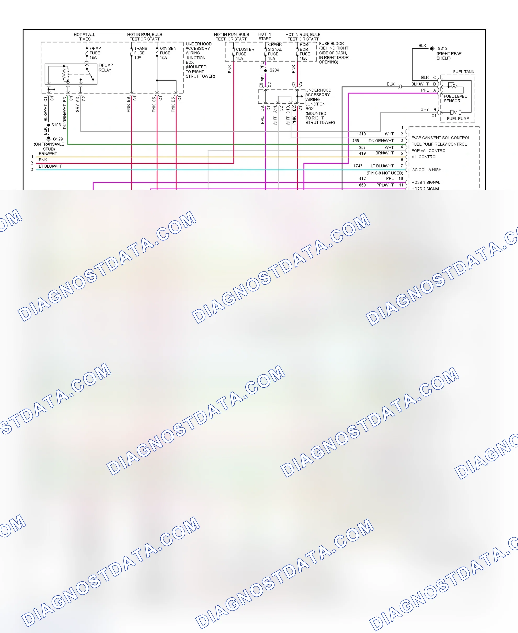 Scheme 47: PCM Wiring Diagram (Century - 3.1L - 4 Of 4)