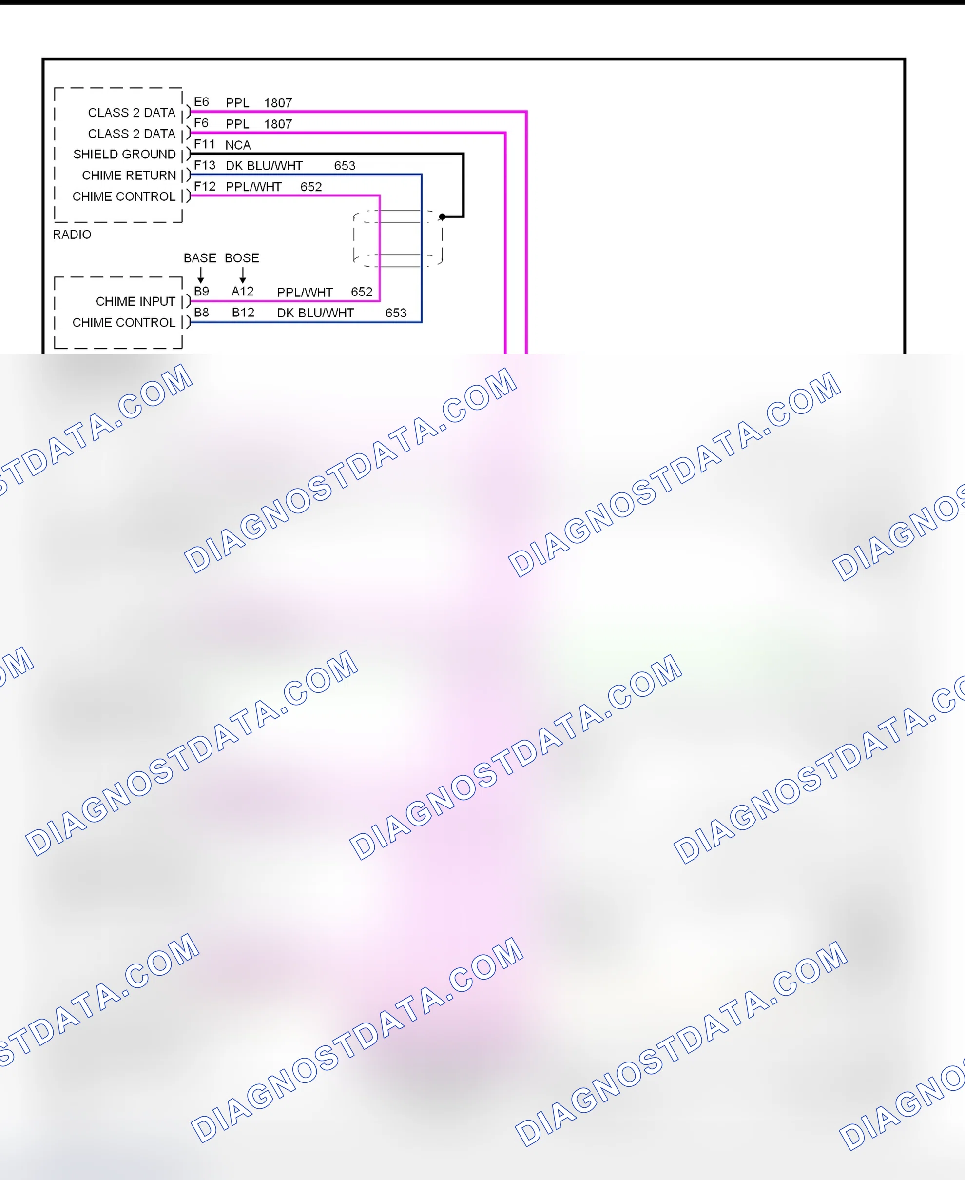 Scheme 27: Warning System Wiring Diagram (Seville)