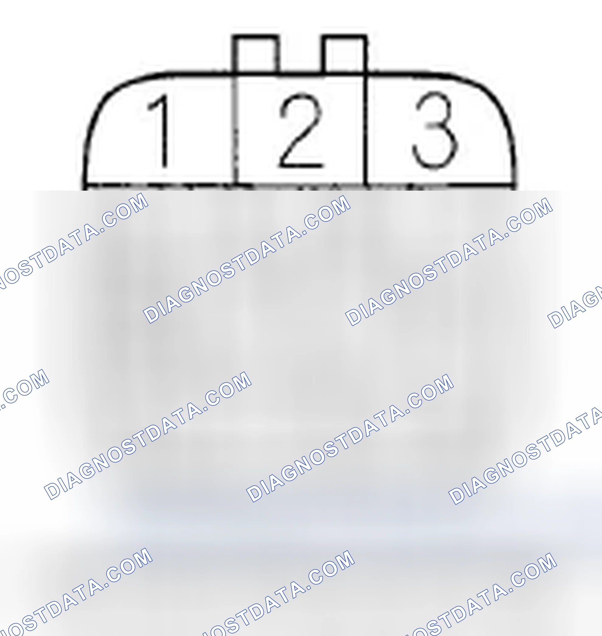 Scheme 18: EPS Control Unit Inputs and Outputs for Connector B (14P) (Connector Disconnected)