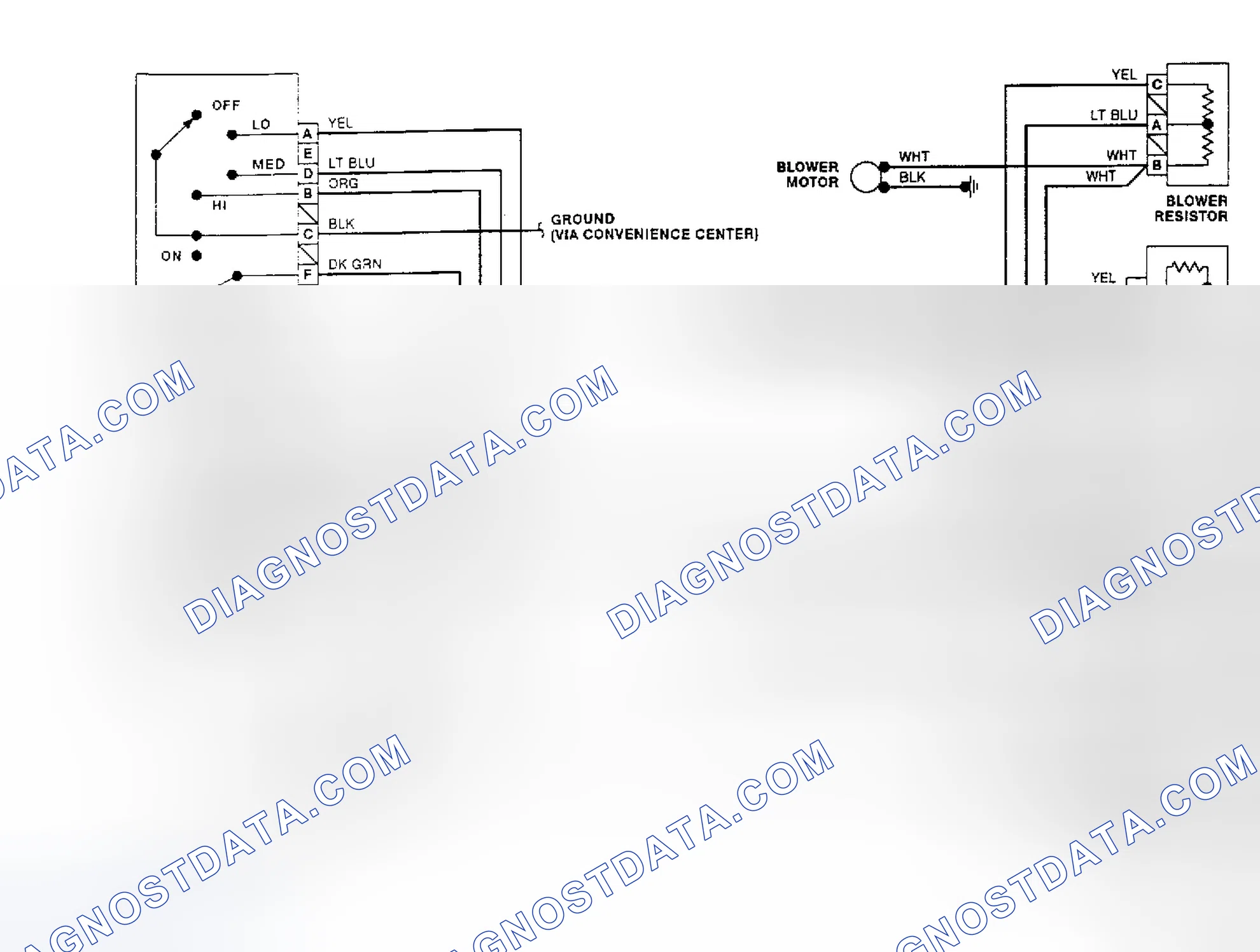 Fig. 4: Rear Heater System Wiring Diagram