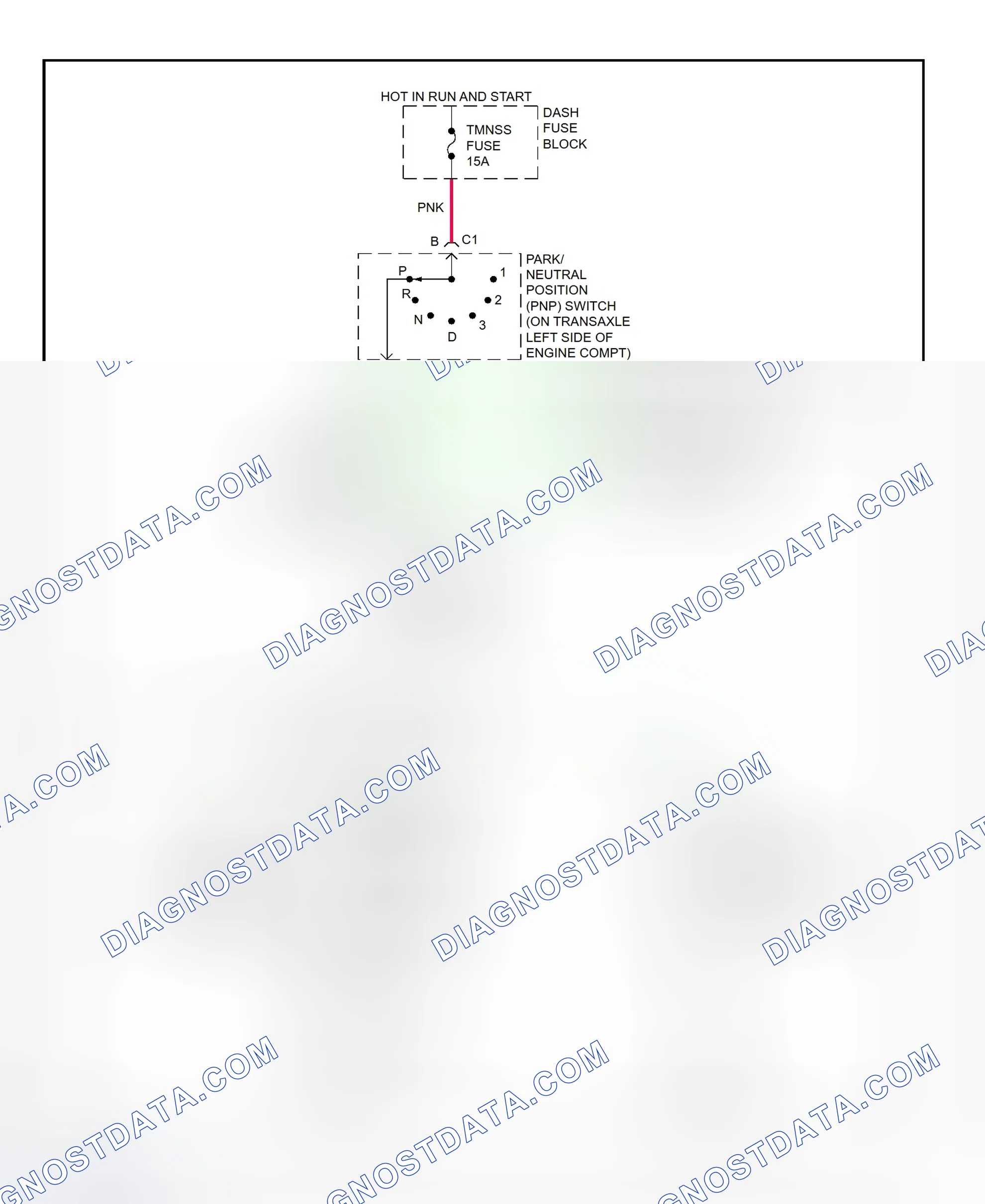 Fig. 25: Shift Interlock System Wiring Diagram (1999 Aurora & Riviera)