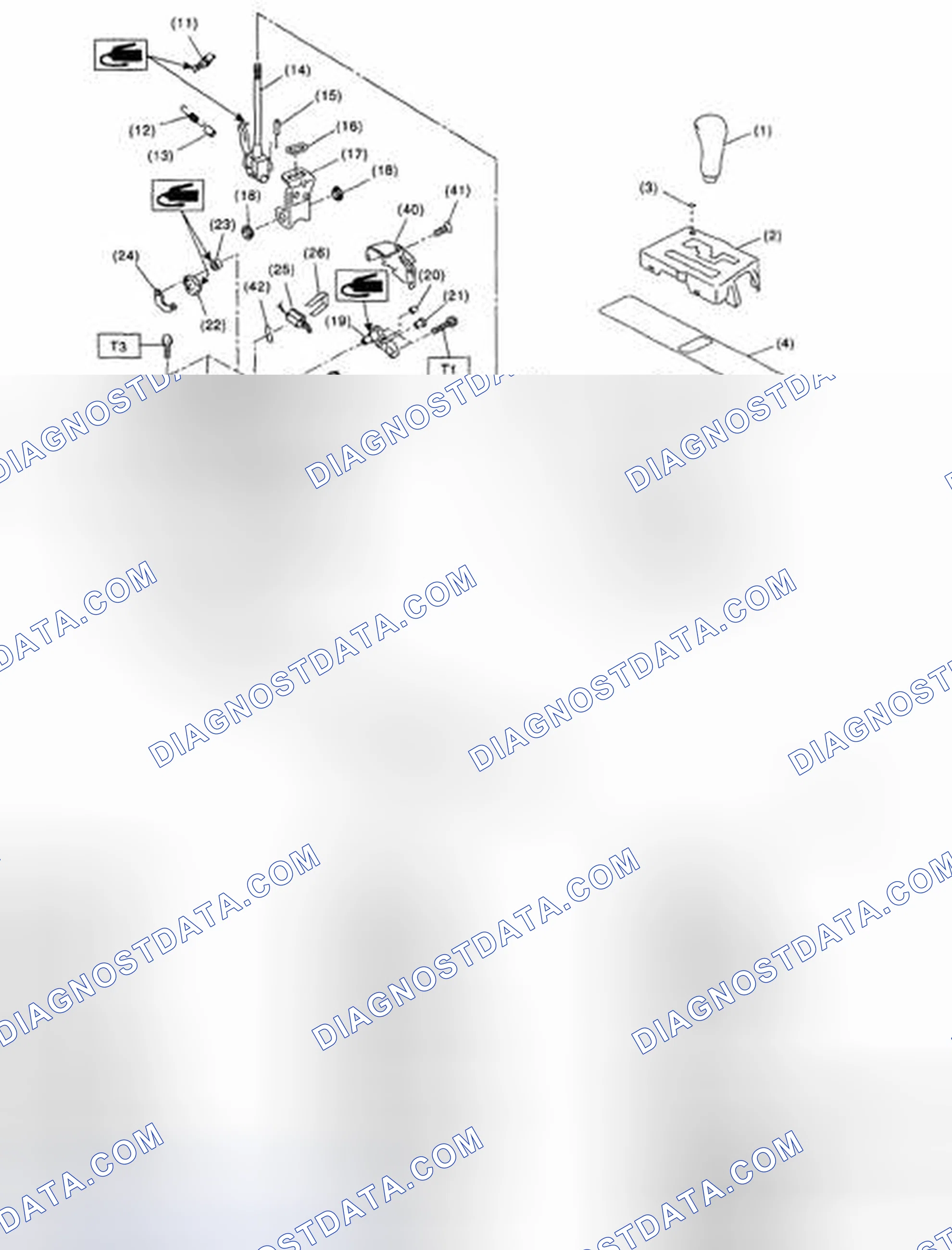 Scheme 2: Identifying AT Select Lever Components