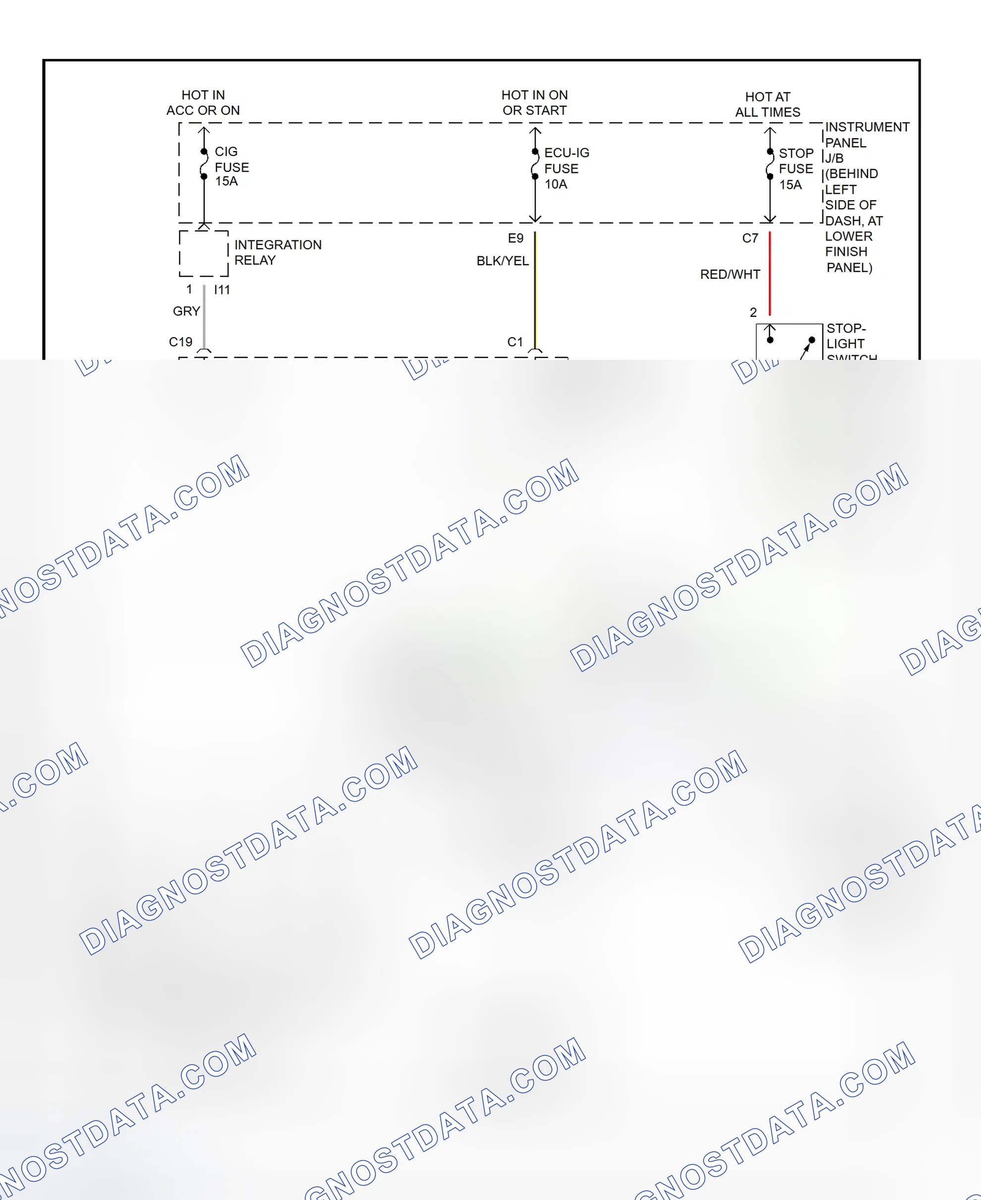 Scheme 461: Shift Interlock System Wiring Diagram (2002 - Toyota Corolla)