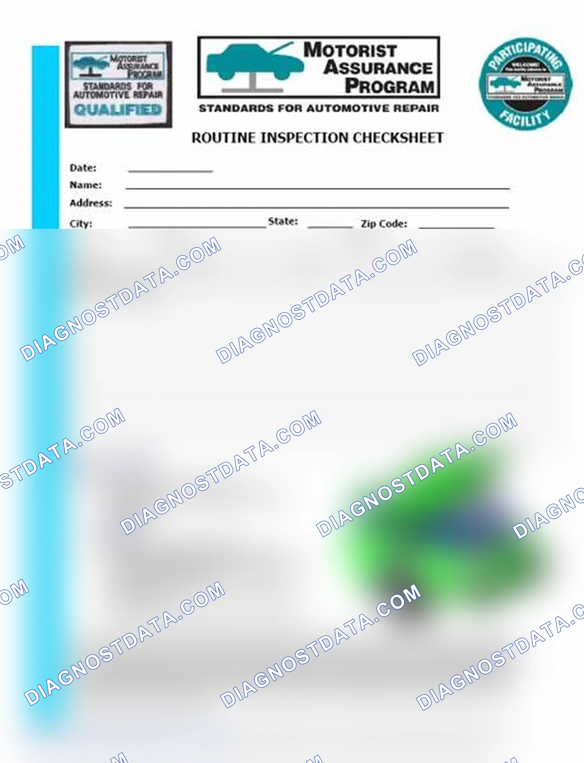 Scheme 26: Routine Inspection Checksheet (1 Of 2)