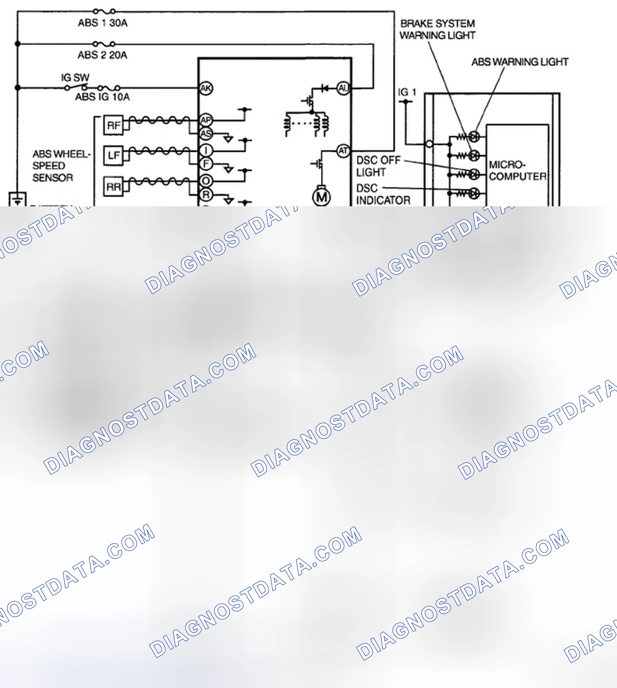 Scheme 1: DYNAMIC STABILITY CONTROL WIRING DIAGRAM [DYNAMIC STABILITY CONTROL (DSC)]