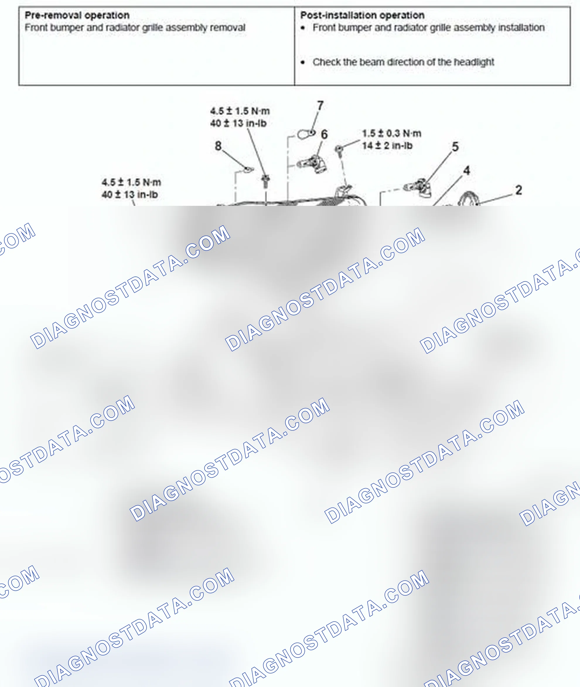 Scheme 48: HEADLIGHT REMOVAL AND INSTALLATION