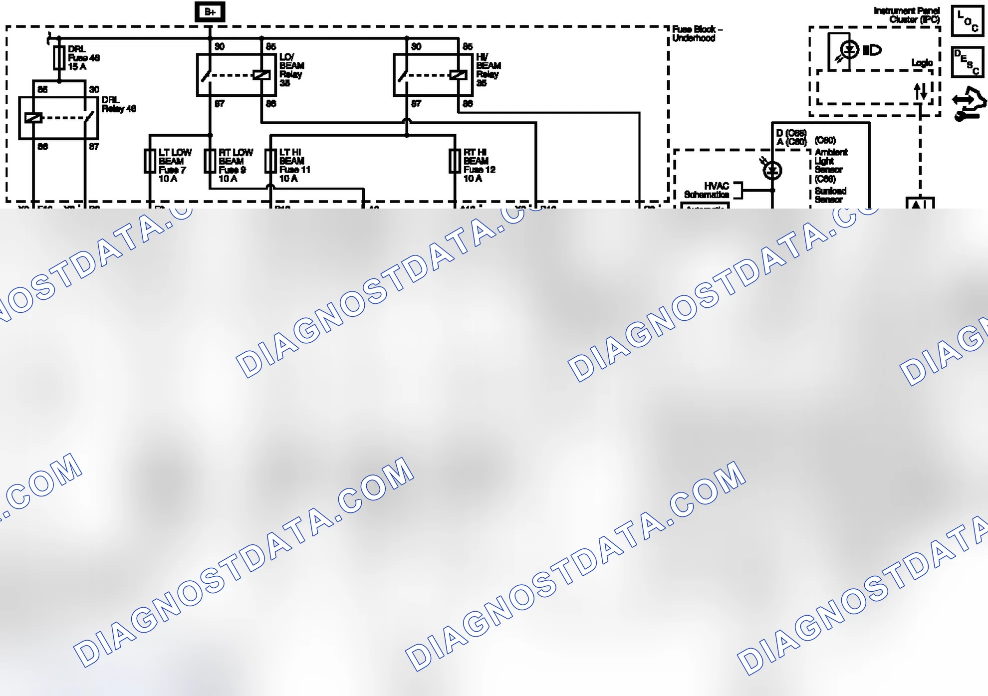Scheme 1: Headlights Wiring Schematics
