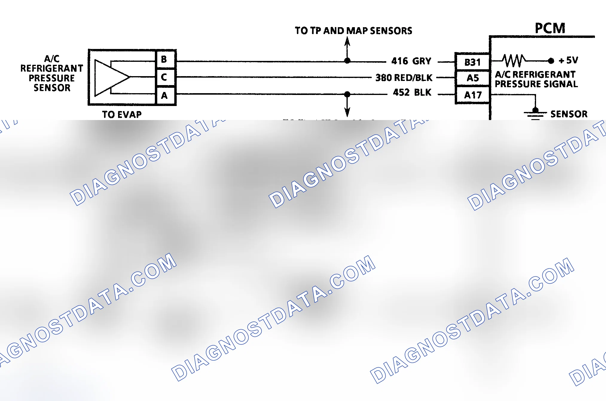 Scheme 90: Code 66 Schematic (3.1L) Low A/C Charge