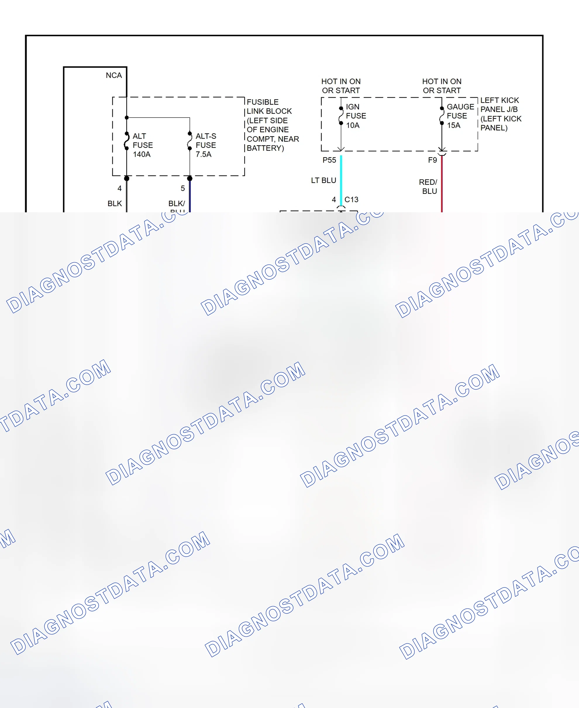 Scheme 9: Charging System Wiring Diagram (Land Cruiser)
