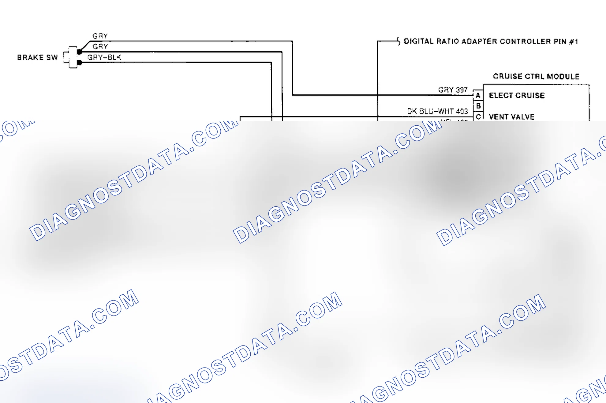 Scheme 25: 1991 Cruise Control System Wiring Diagram (Van)
