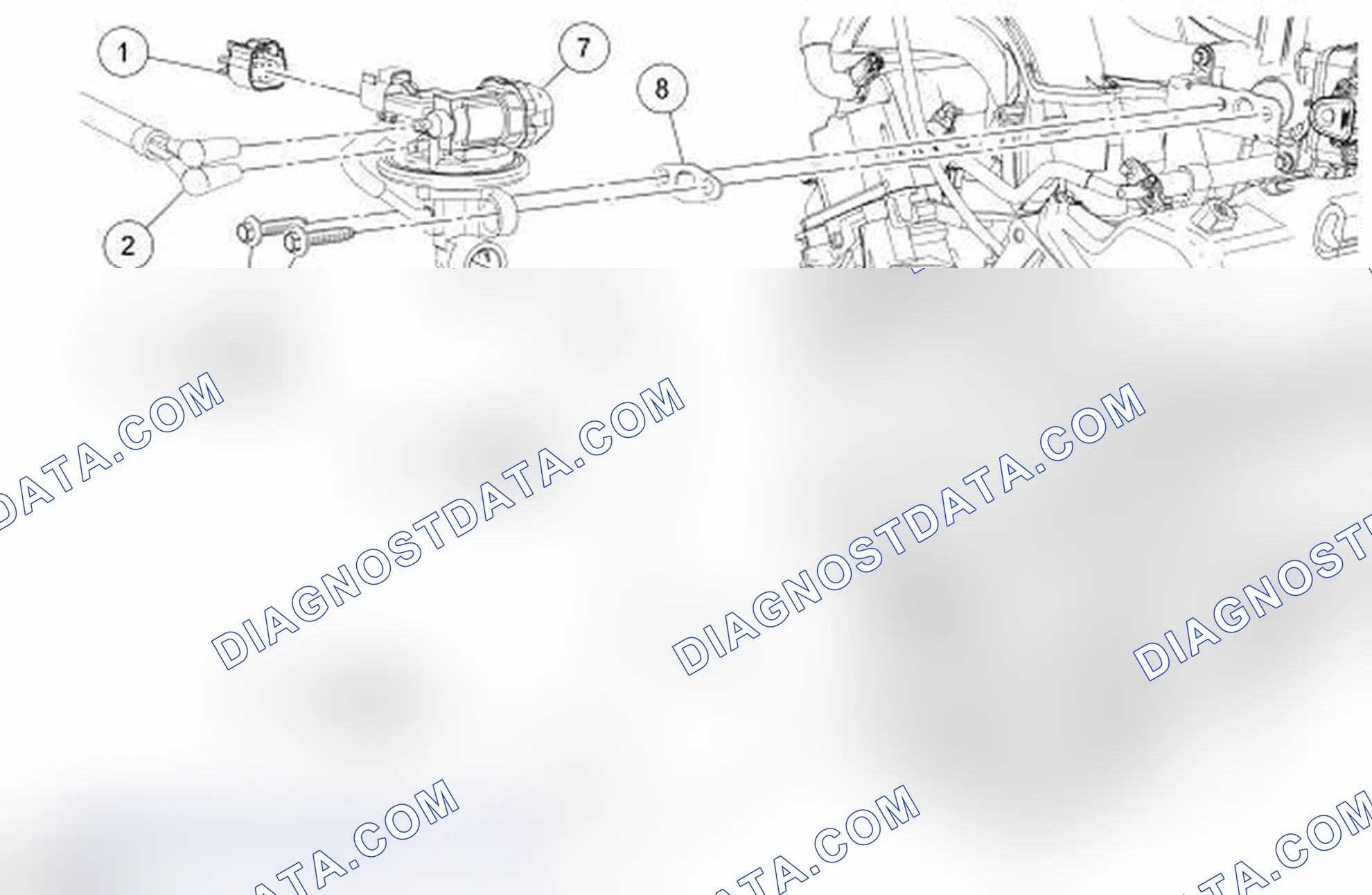 Scheme 3: Exhaust Gas Recirculation (EGR) System Components - Exploded View, 4.0L SOHC