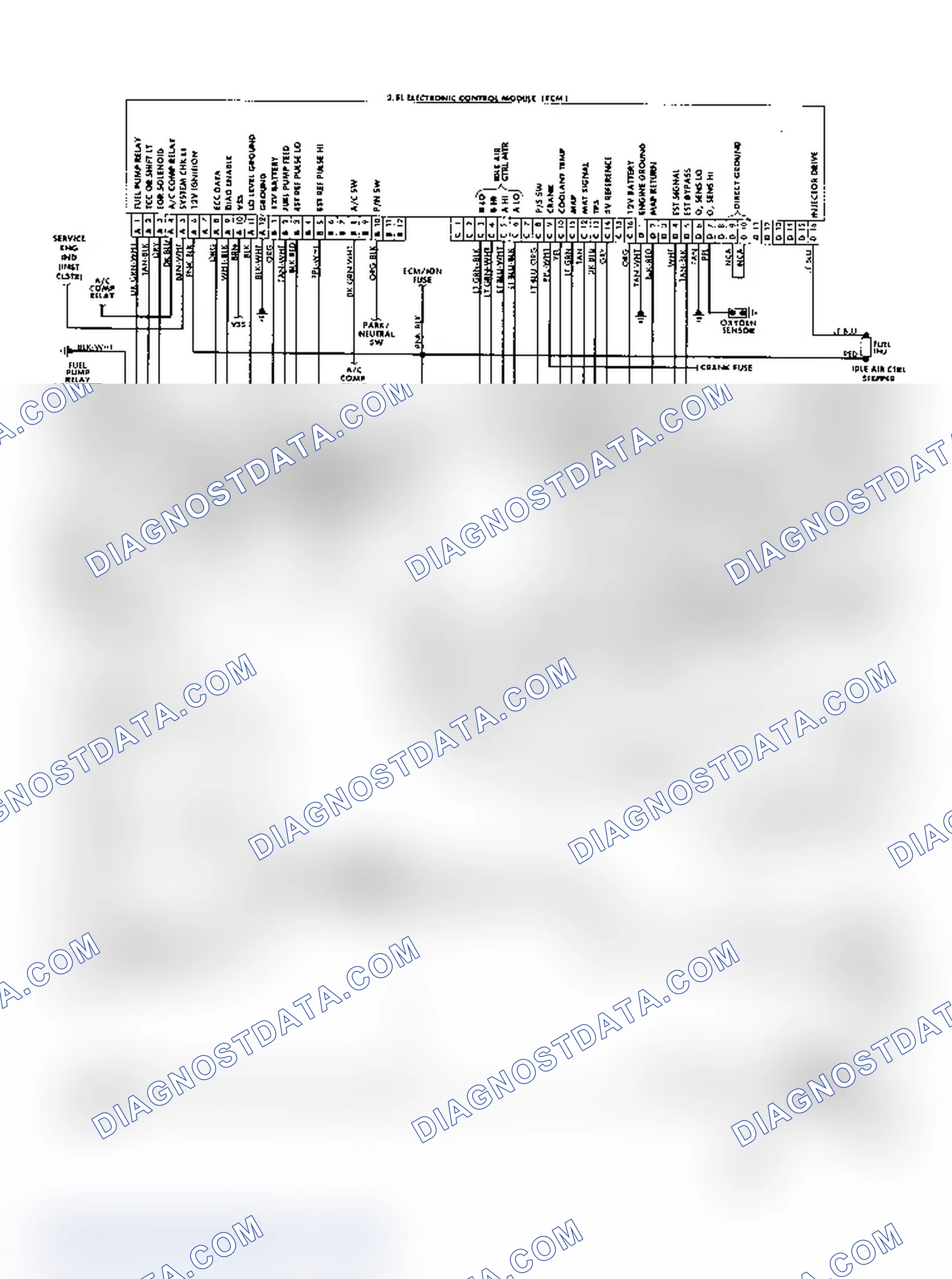 Scheme 155: "S/T" Series (2.5L) Wiring Diagram