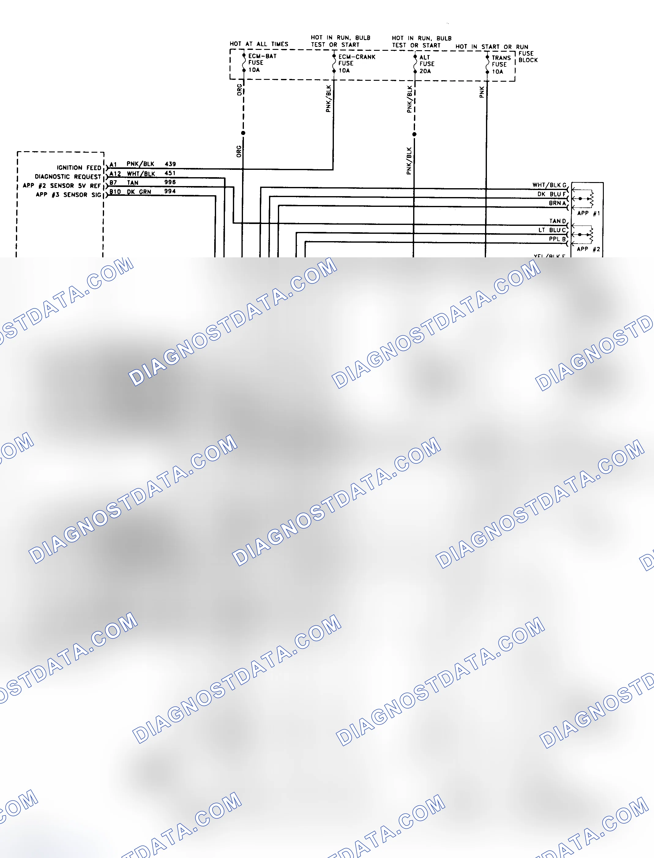 Scheme 354: 4L80-E Wiring Diagram (1994 "P" Series - Diesel)