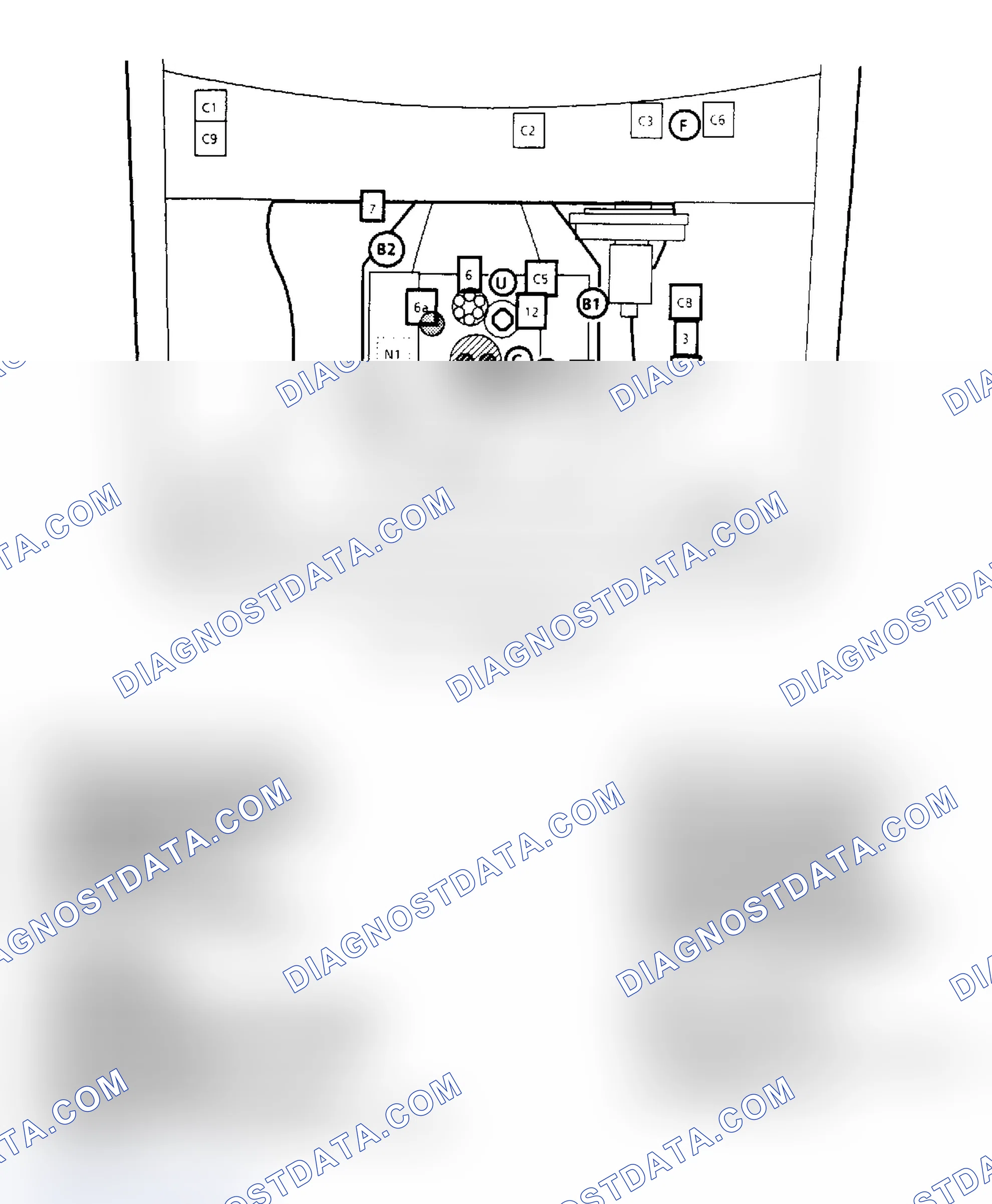 Scheme 49: Component Locations for "S/T" Series 2.8L
