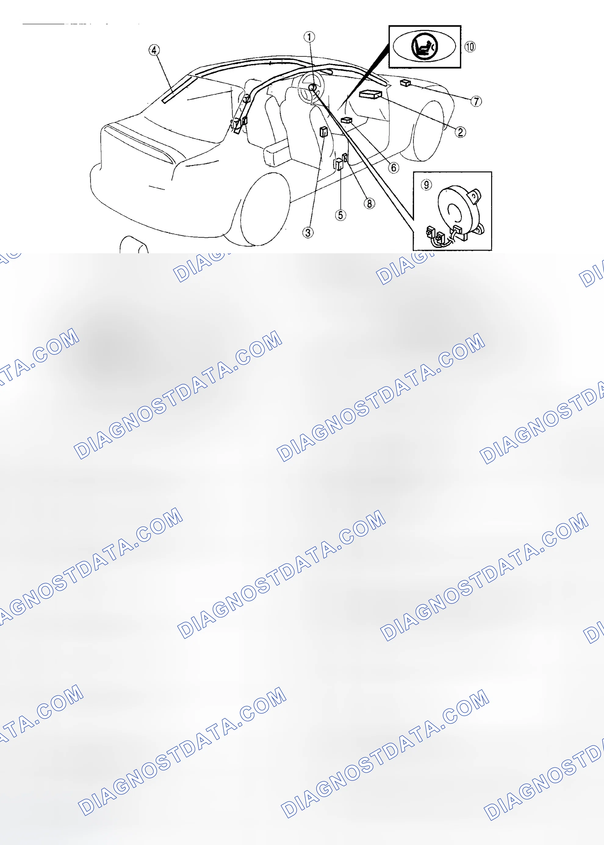 Scheme 1: AIR BAG SYSTEM LOCATION INDEX