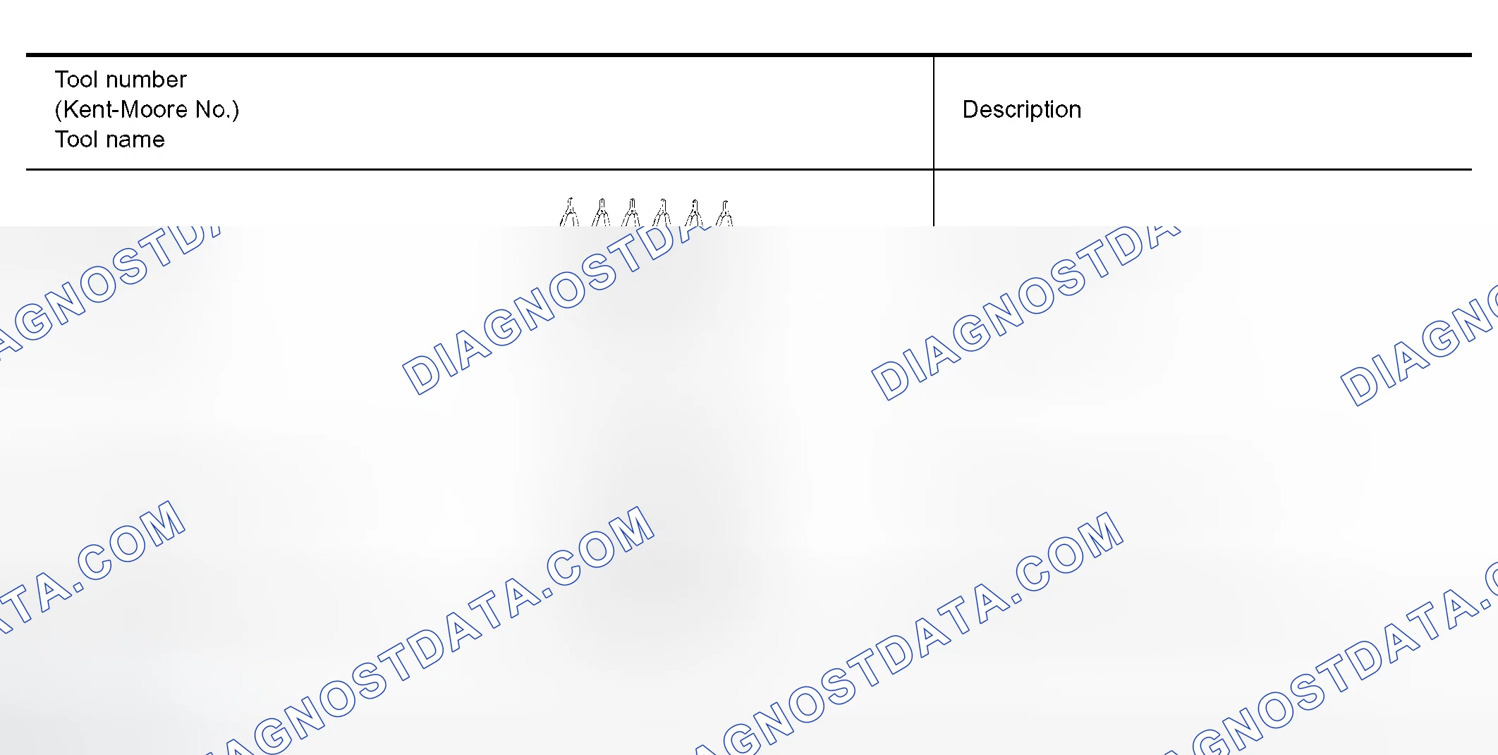 Scheme 25: Special Service Tools