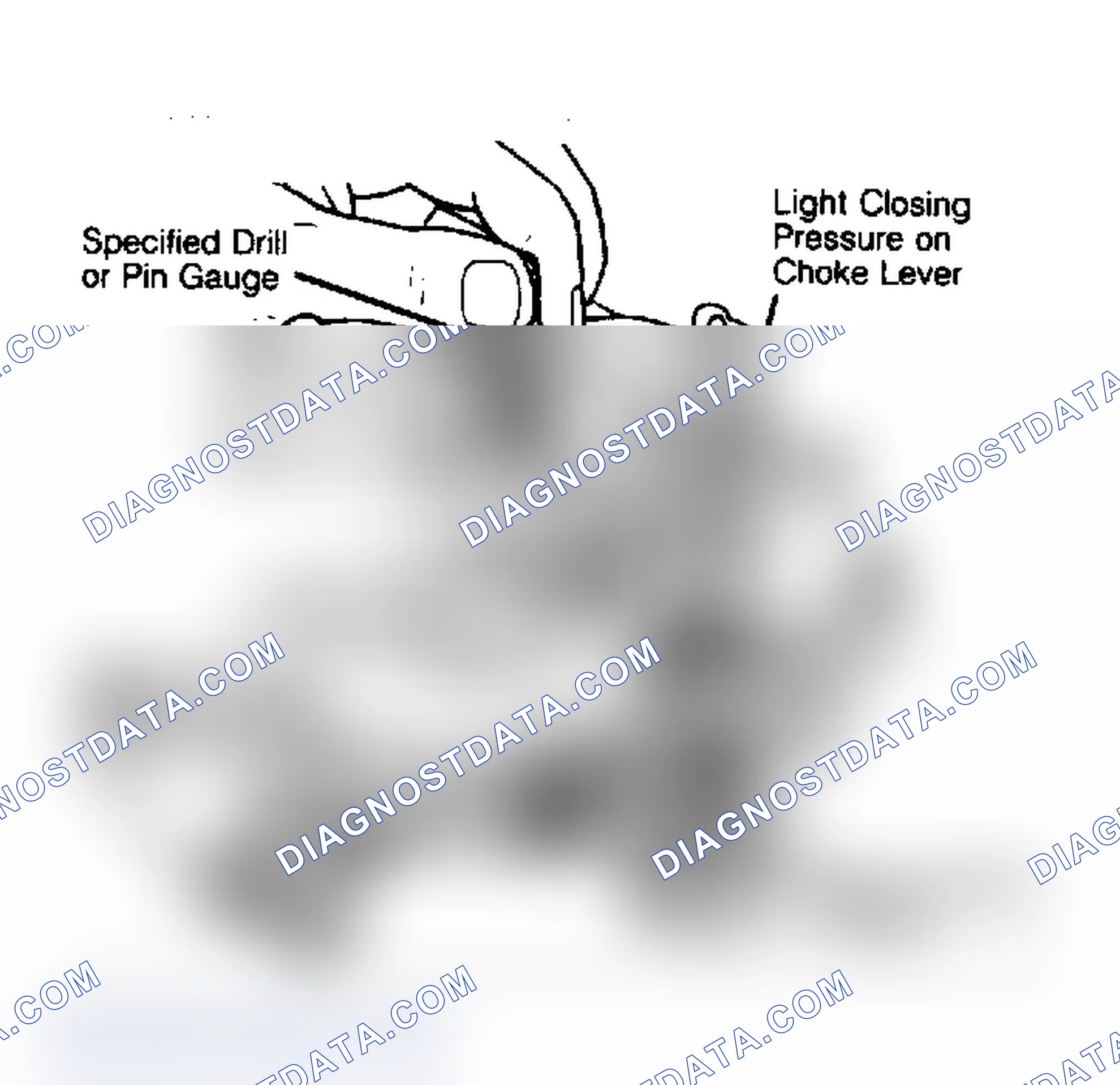 Scheme 8: Adjusting Choke Vacuum Kick Bend link at "U" to adjust.