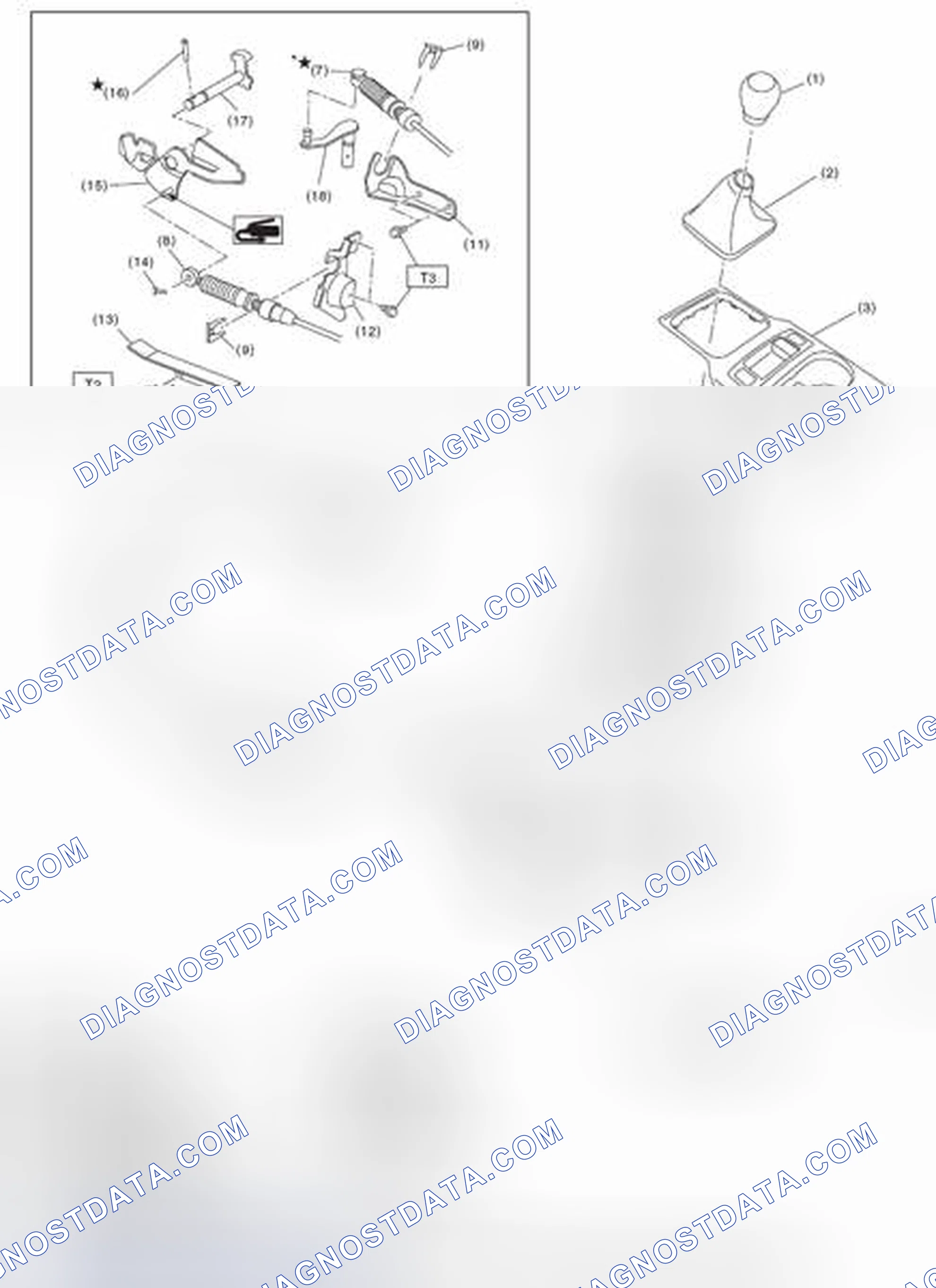 Scheme 656: 6MT GEAR SHIFT LEVER