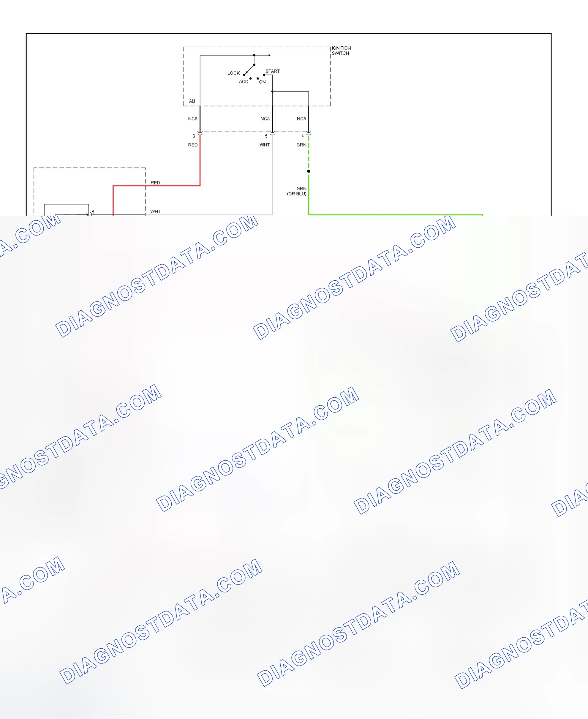 Scheme 1: Starting System Wiring Diagram (Accent)
