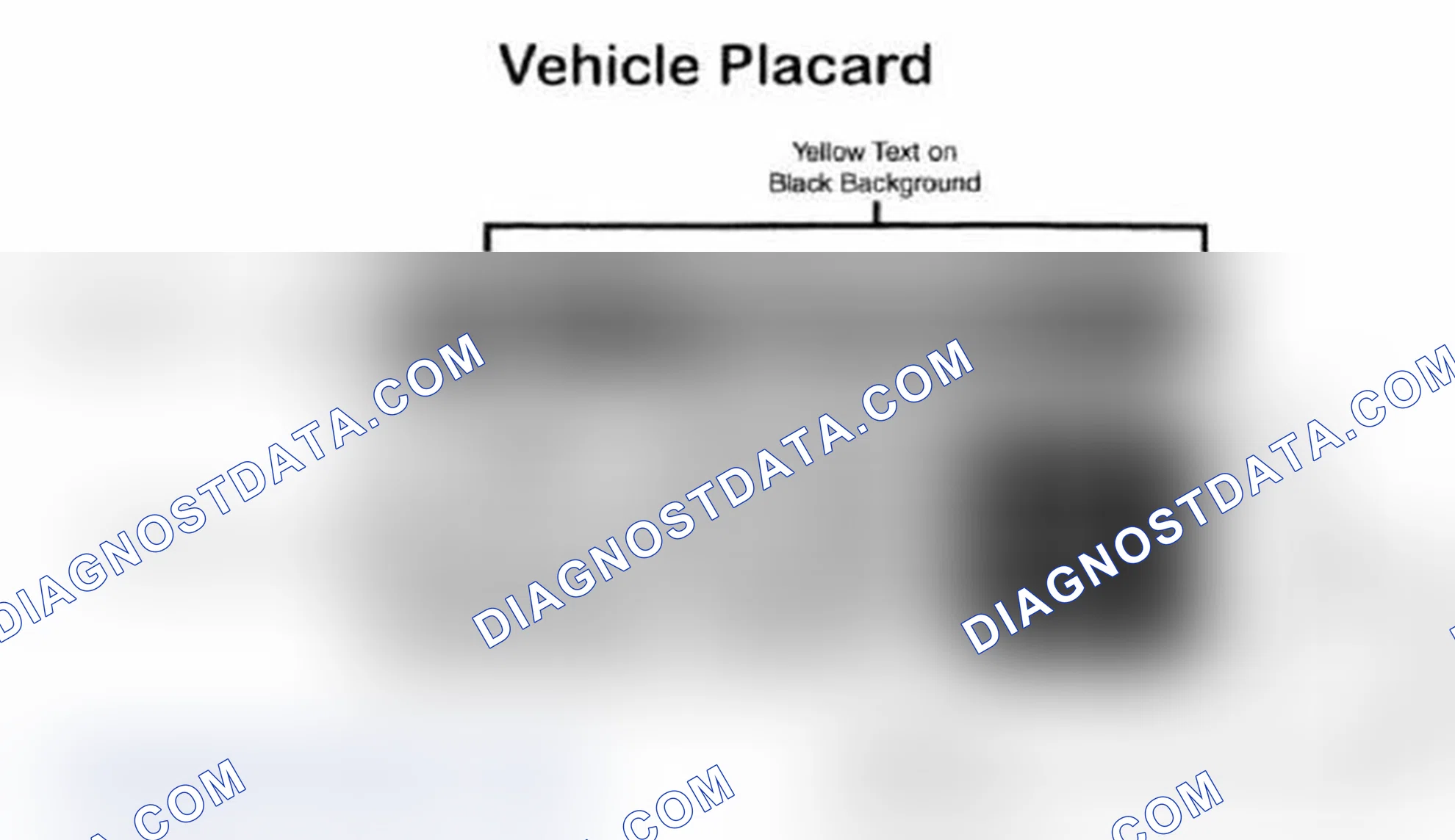 Scheme 28: Vehicle Tire Placard - Typical