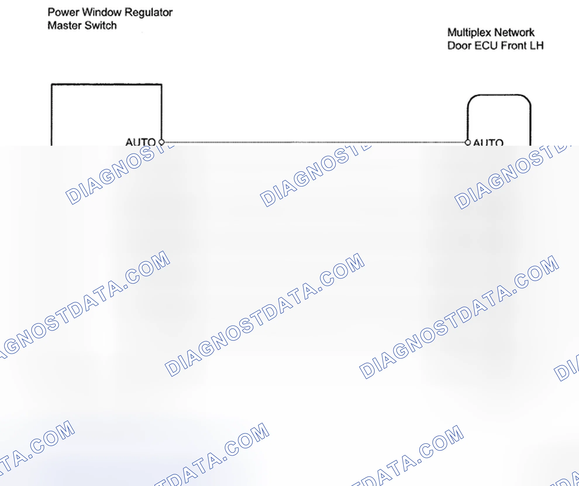Scheme 1: Power Window Switch Circuit On Driver Door - Wiring Diagram