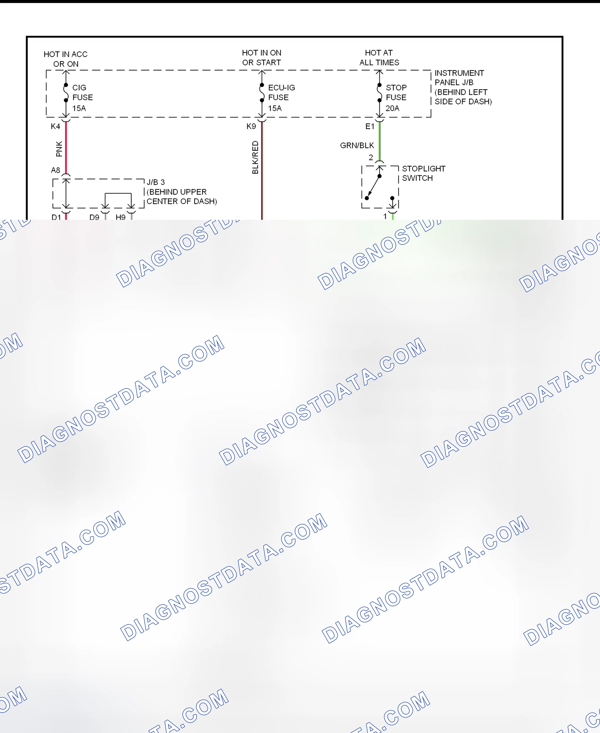 Scheme 295: Shift Interlock System Wiring Diagram (2001 - Lexus RX300)