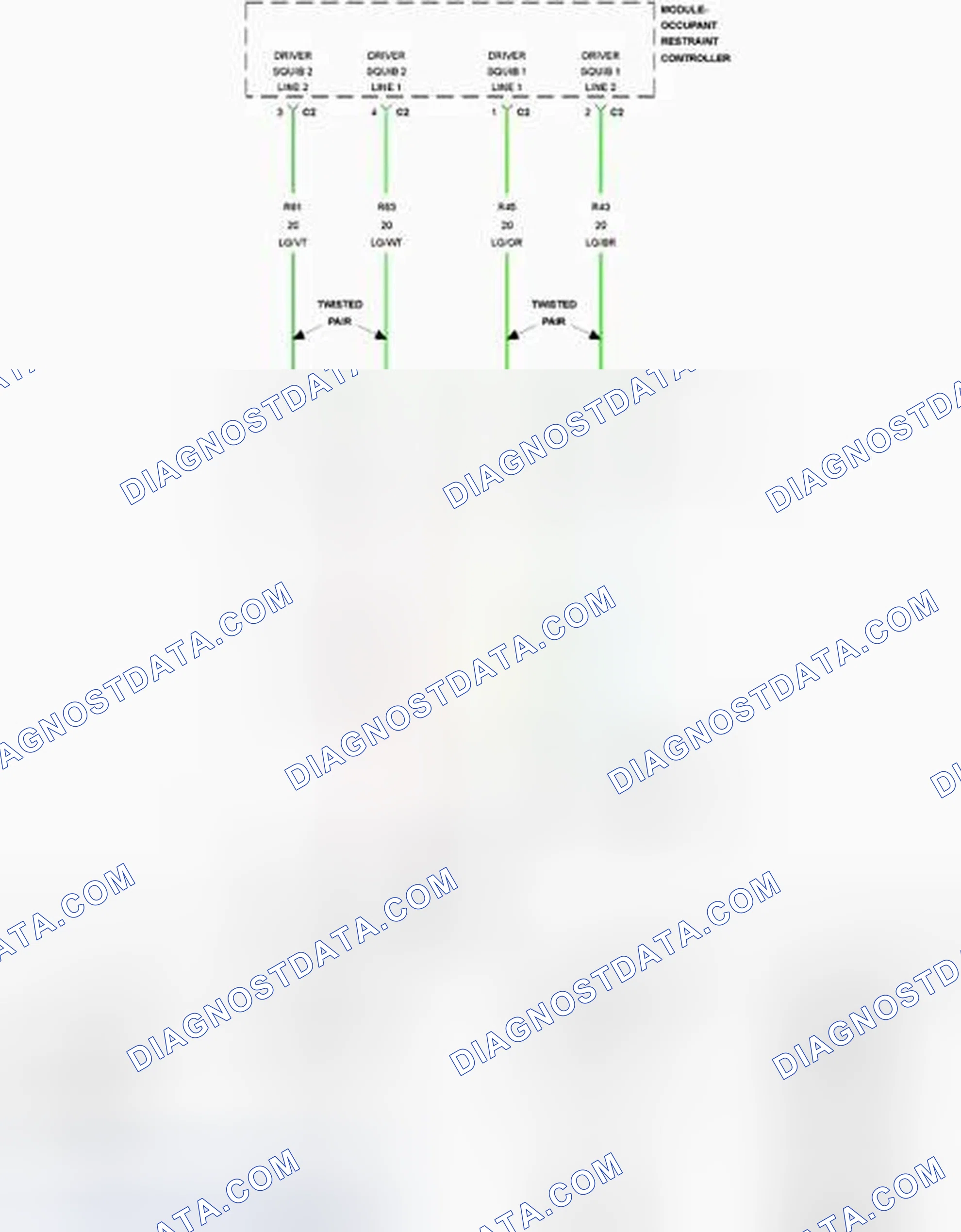 Scheme 76: B0001-11-DRIVER FRONTAL SQUIB 1 CONTROL - CIRCUIT SHORT TO GROUND