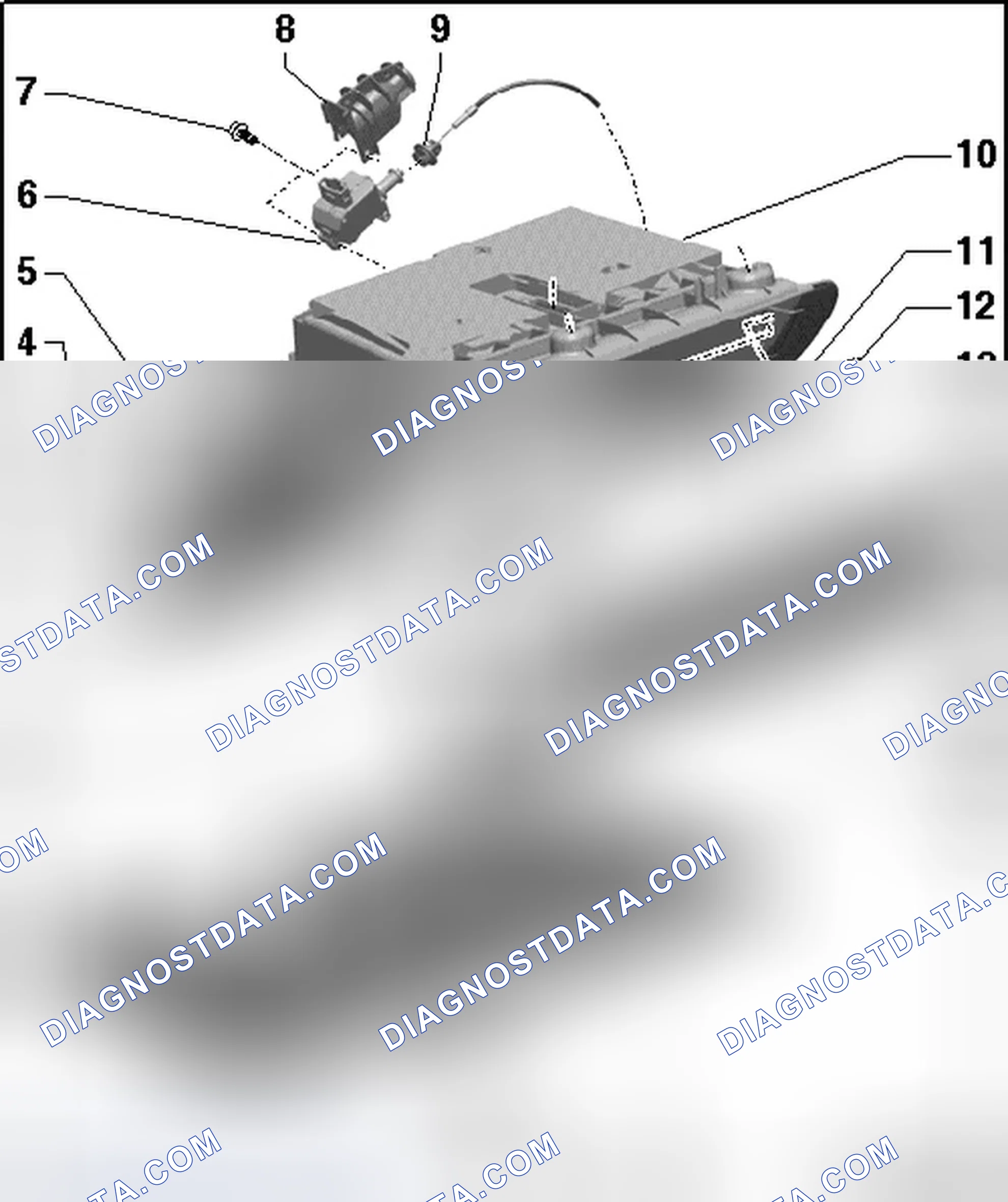 Scheme 4: PASSENGER SIDE GLOVE COMPARTMENT AND INSTRUMENT PANEL COVER ASSEMBLY OVERVIEW