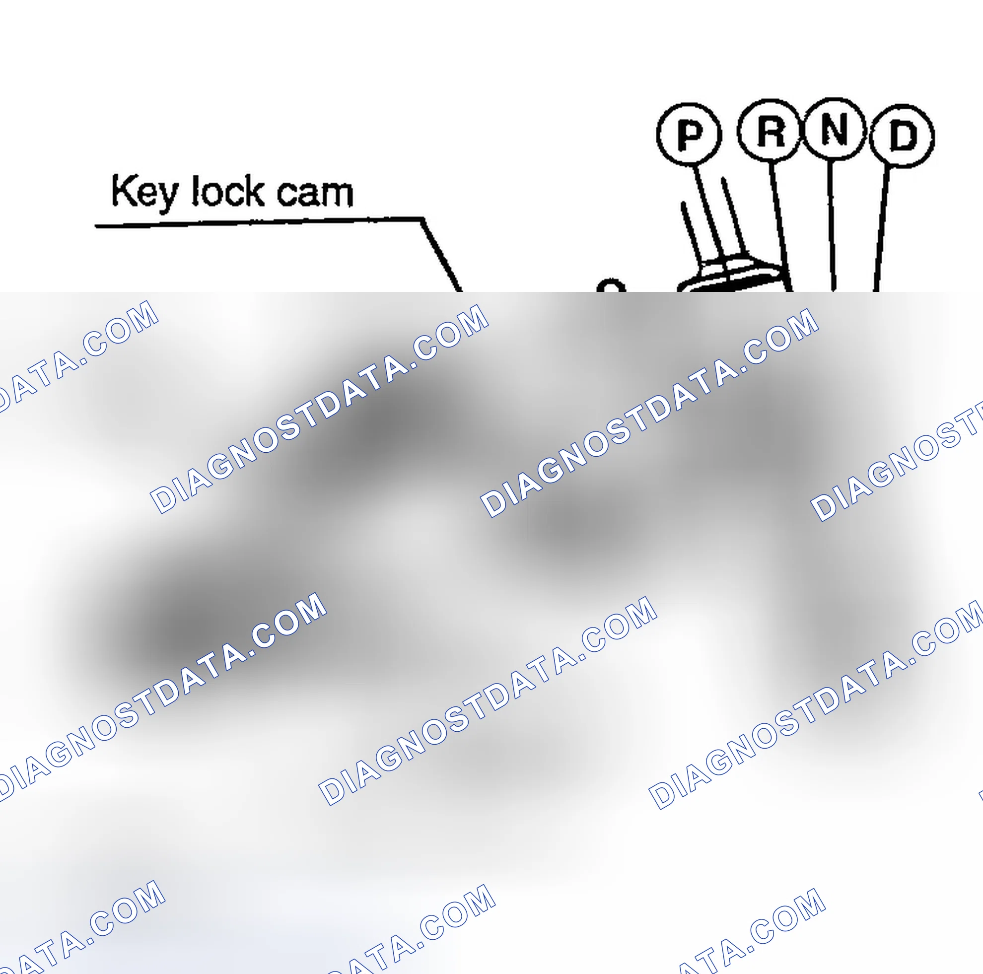 Scheme 70: PROCEDURE FOR ADJUSTING SHIFT LOCK AND KEY LOCK CABLE