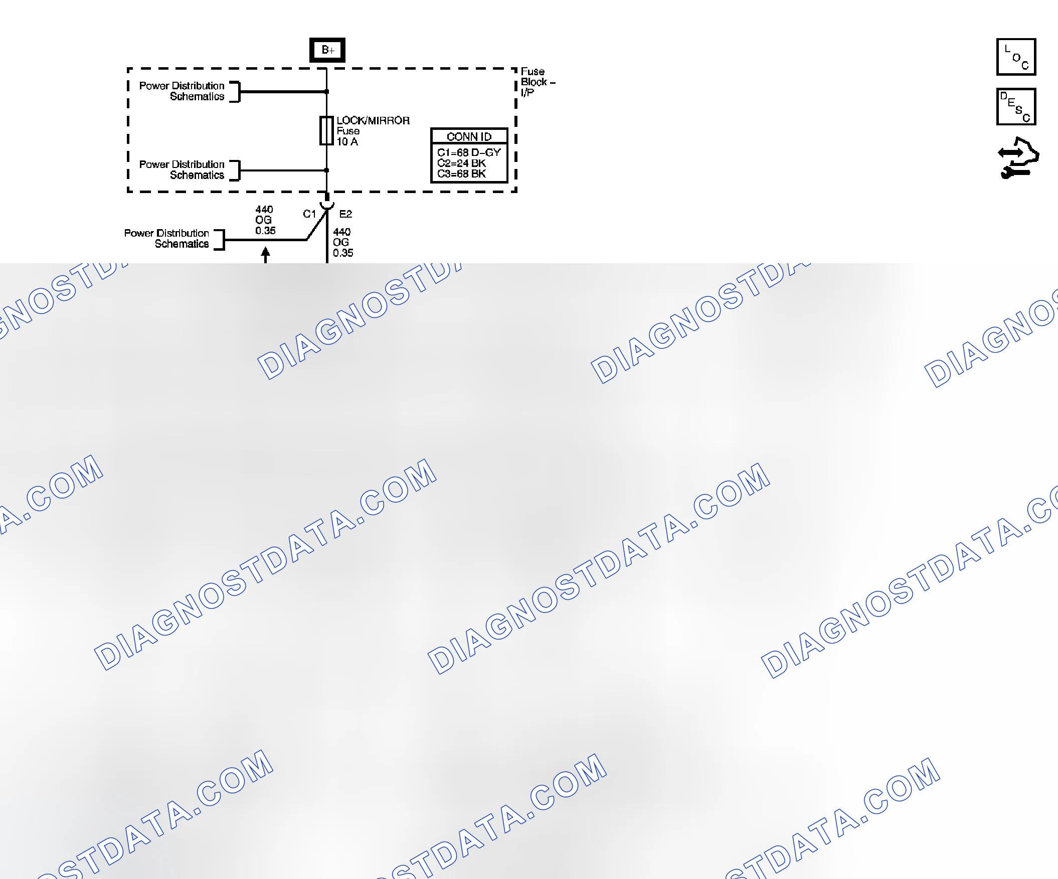 Scheme 2: Outside Rearview Mirror Schematics