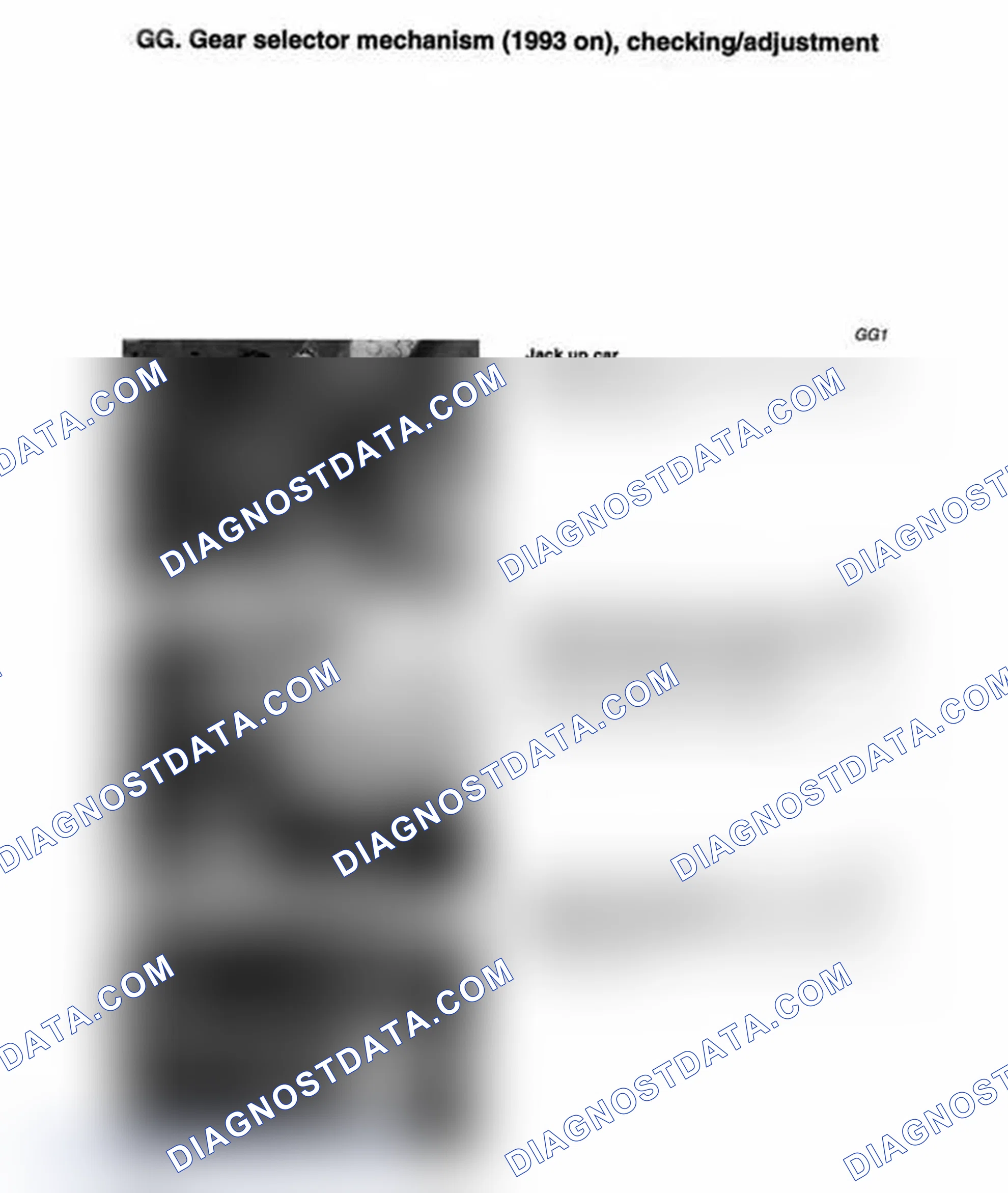 Scheme 22: GEAR SELECTOR MECHANISM (1993-95) - (GG)
