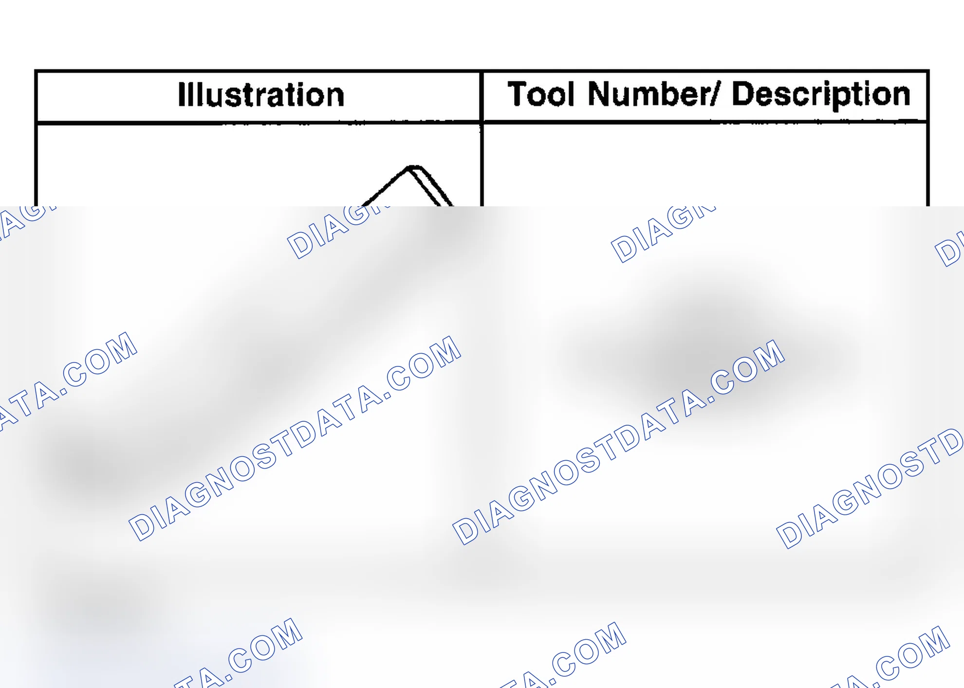 Scheme 58: Special Tools and Equipment