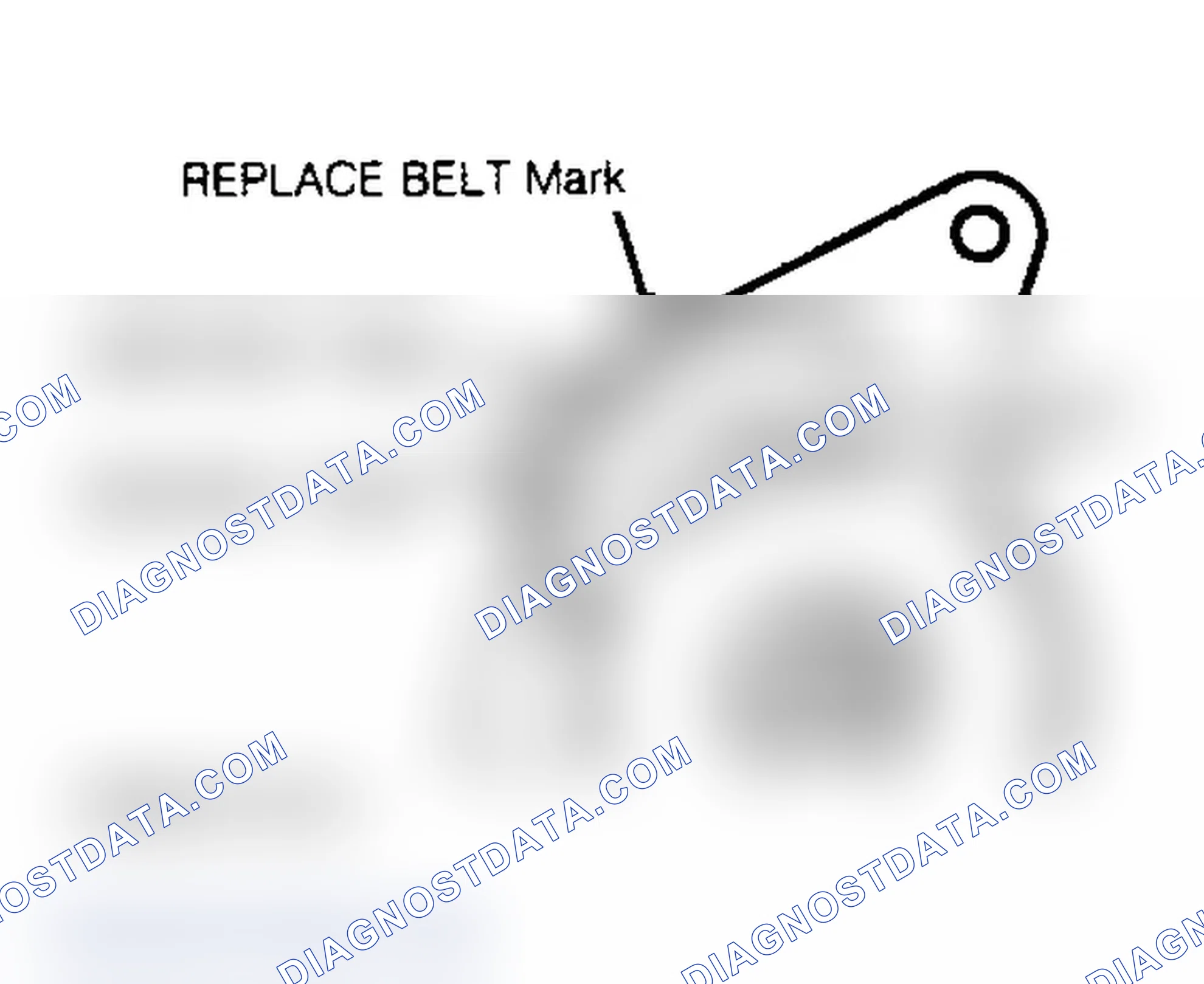 Scheme 2: SERPENTINE BELT TENSIONER MARK LOCATION (TYPICAL)