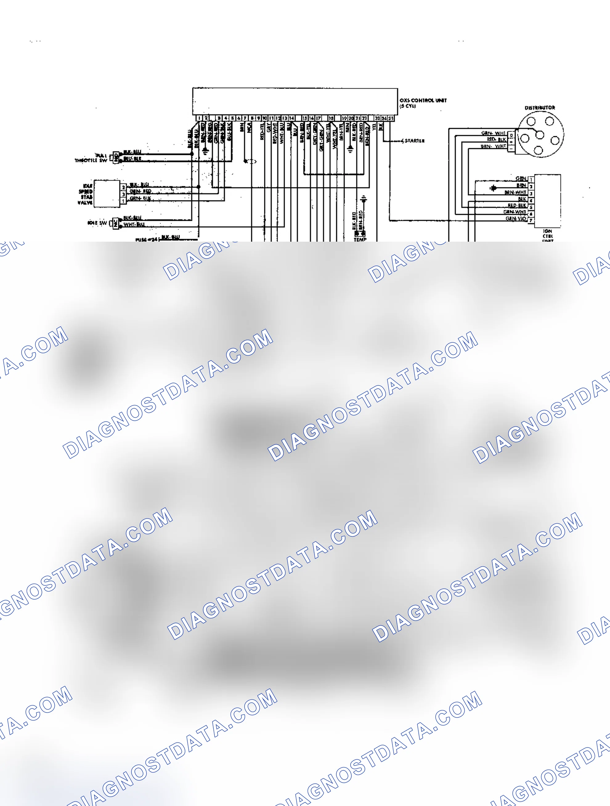 Scheme 62: CIS-E Wiring Diagram (4000S & 4000S Quattro - 4 & 5-Cylinder)