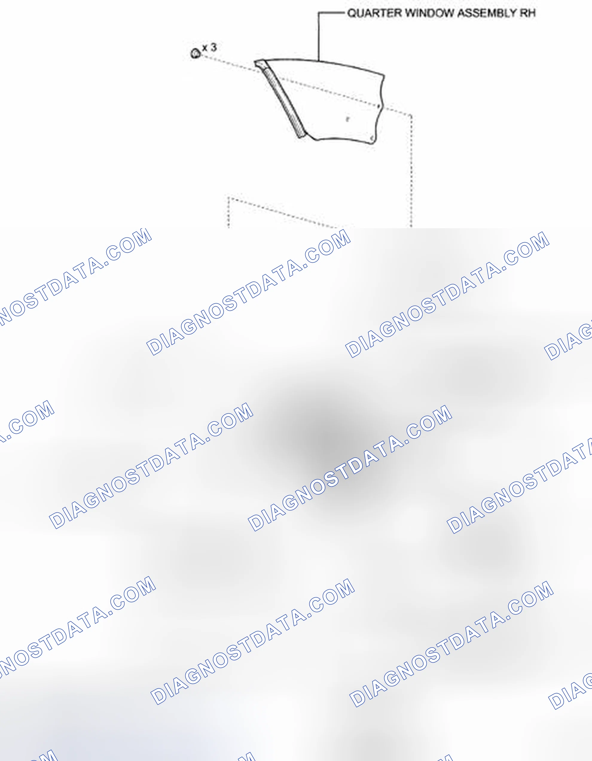 Scheme 66: Identifying Quarter Window Glass Components With Torque Specifications (3 Of 3)