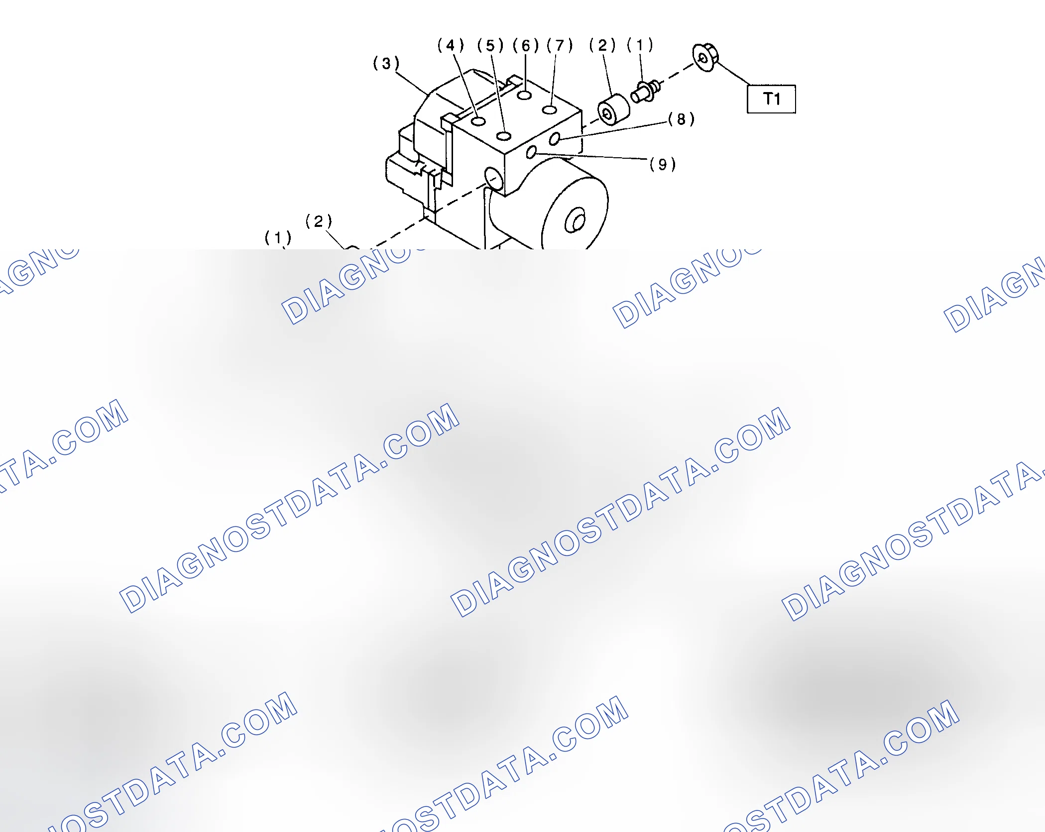 Scheme 10: Identifying ABS Control Module & Hydraulic Control Unit (ABSCM & H/U)