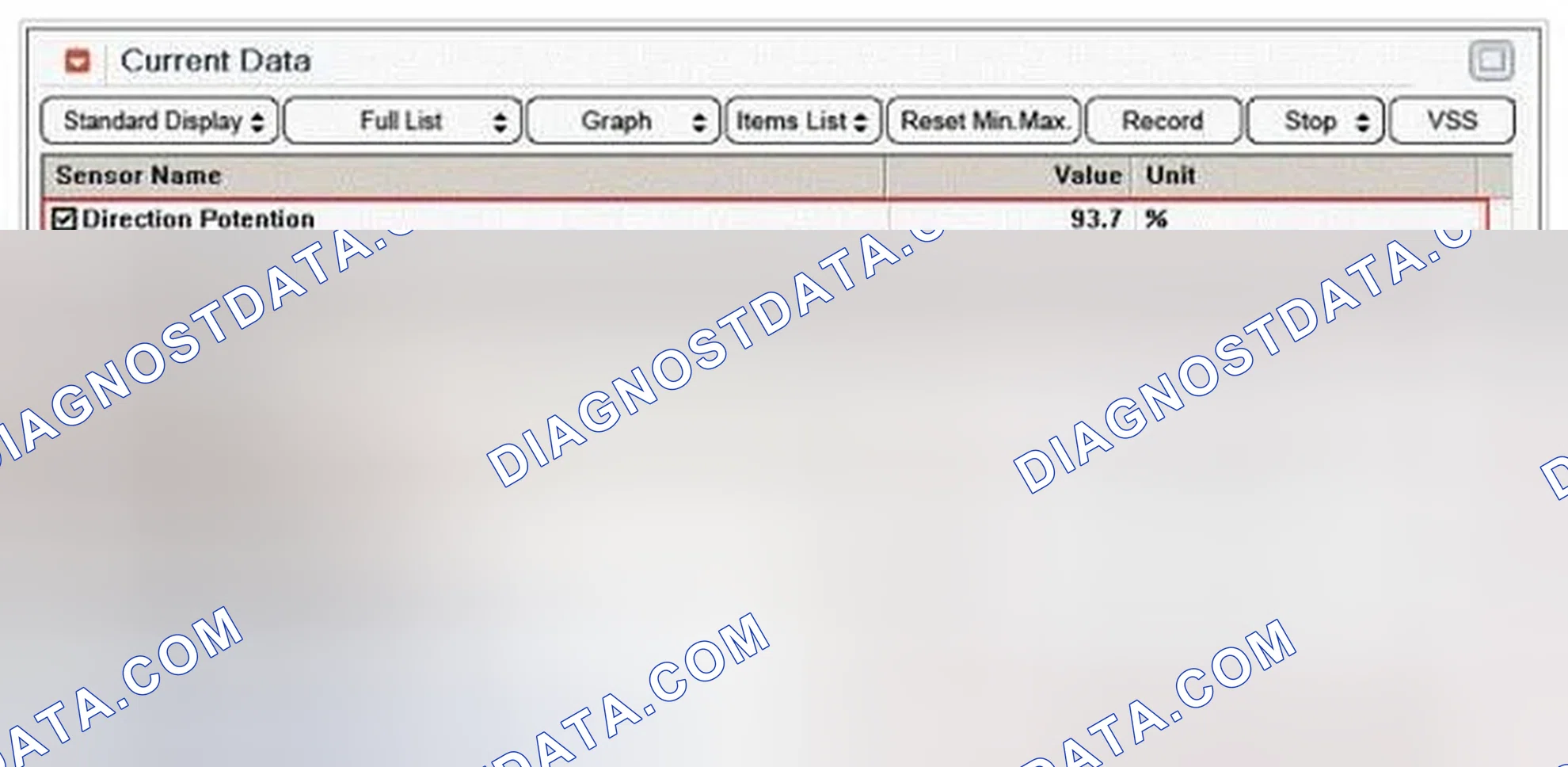 Scheme 118: Monitor Scantool data