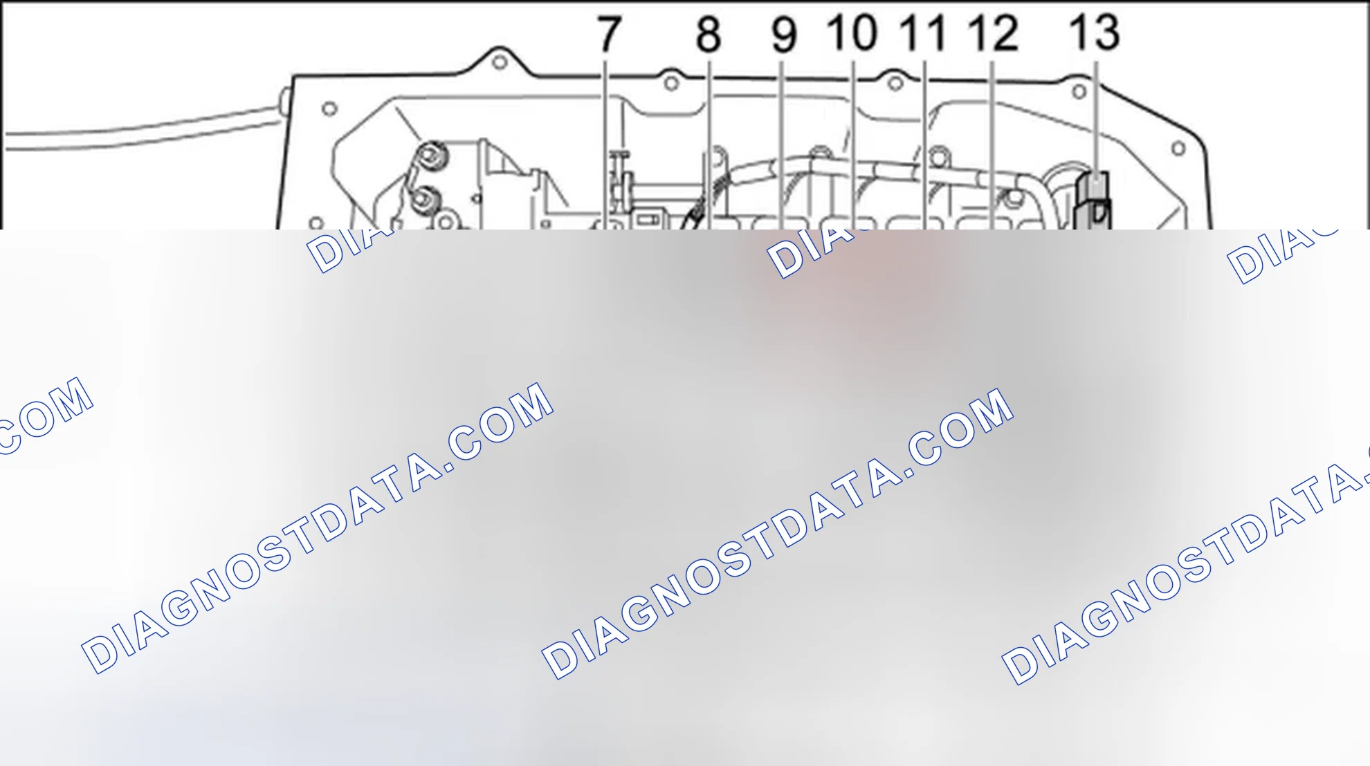 Scheme 109: Removing wire harness in transmission