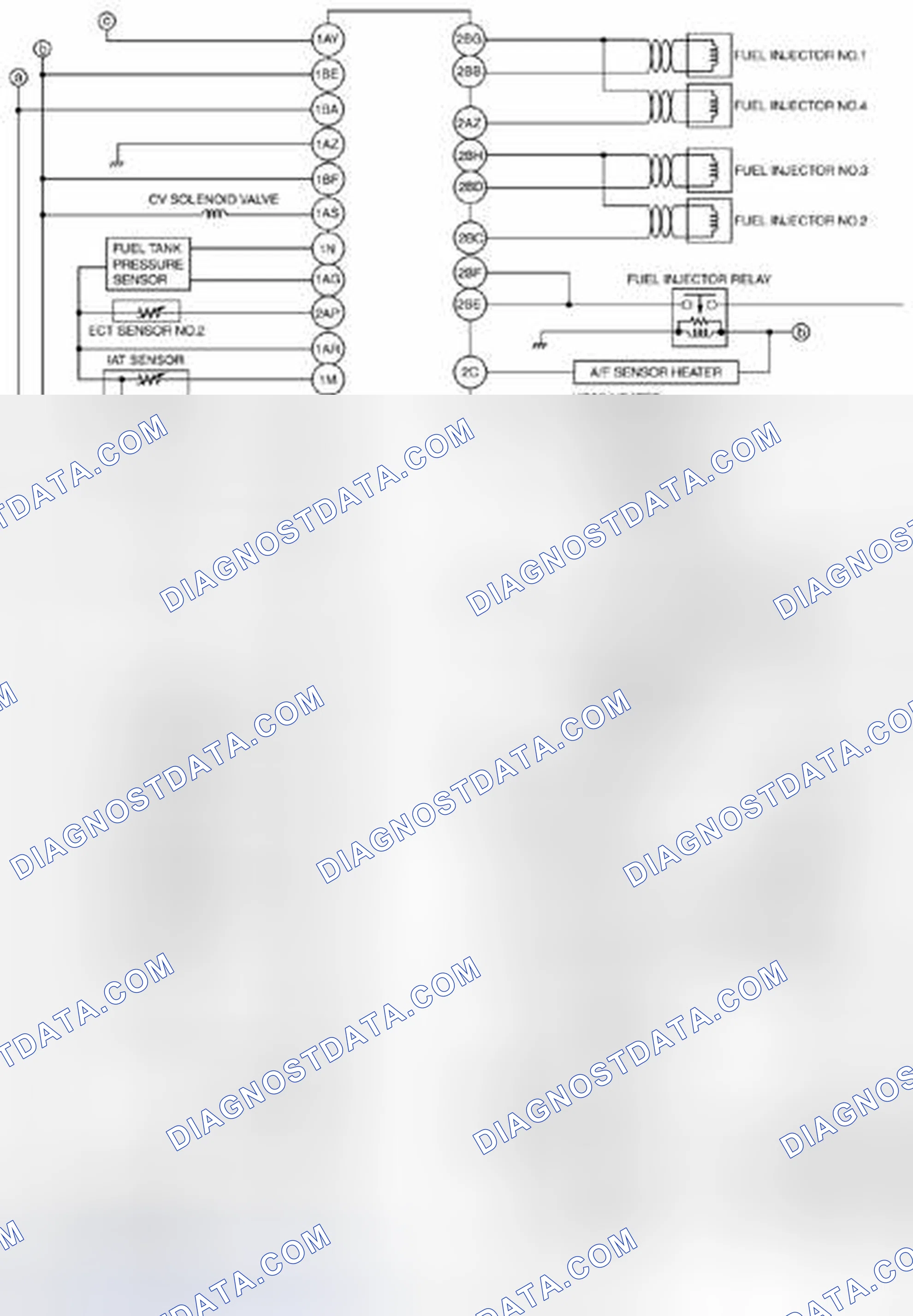 Scheme 240: Engine Control System Symptom Troubleshooting Wiring Diagram [MZR 2.3 DISI Turbo] (1 Of 2)