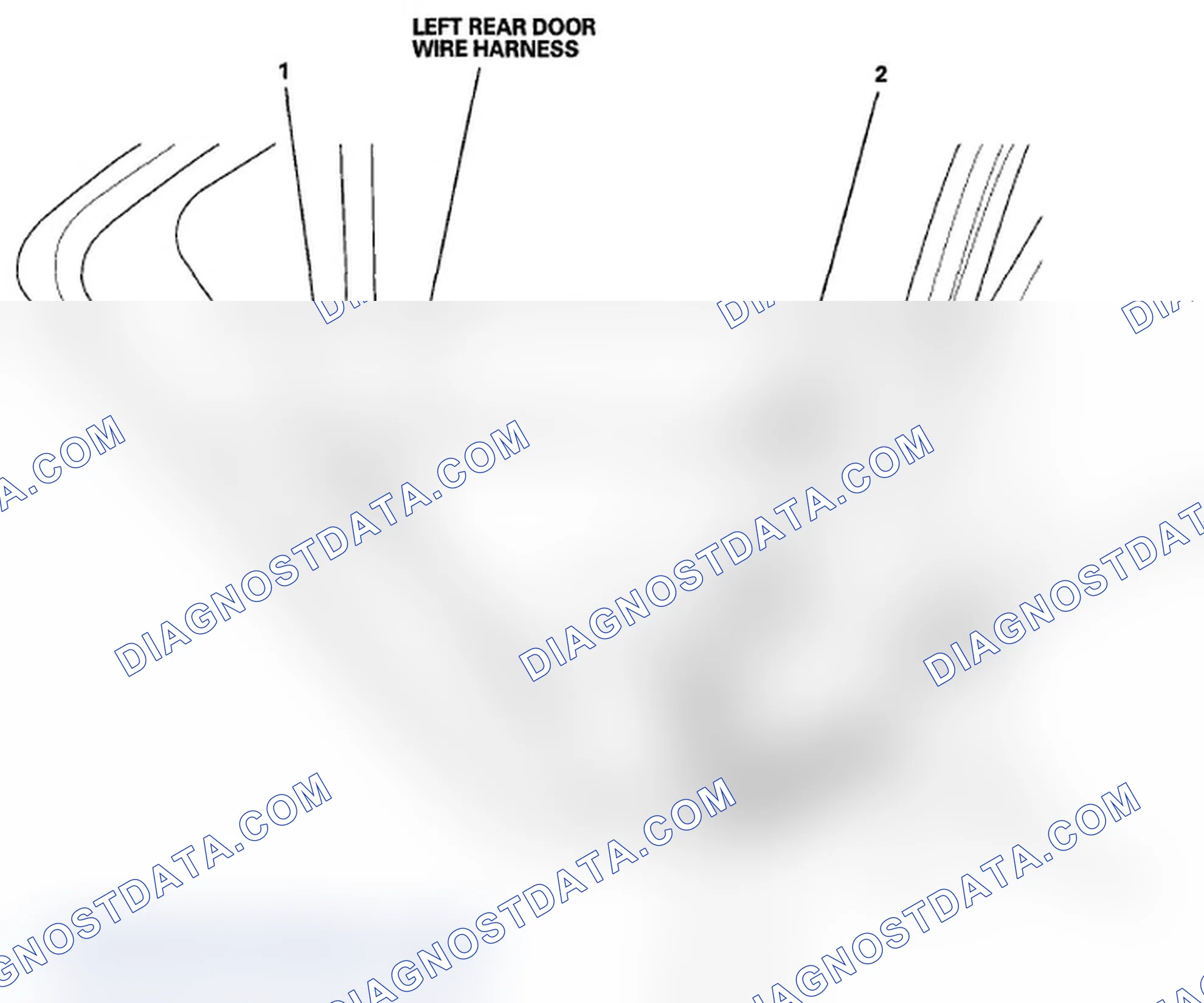 Scheme 40: Identifying Left Rear Door Wire Harness