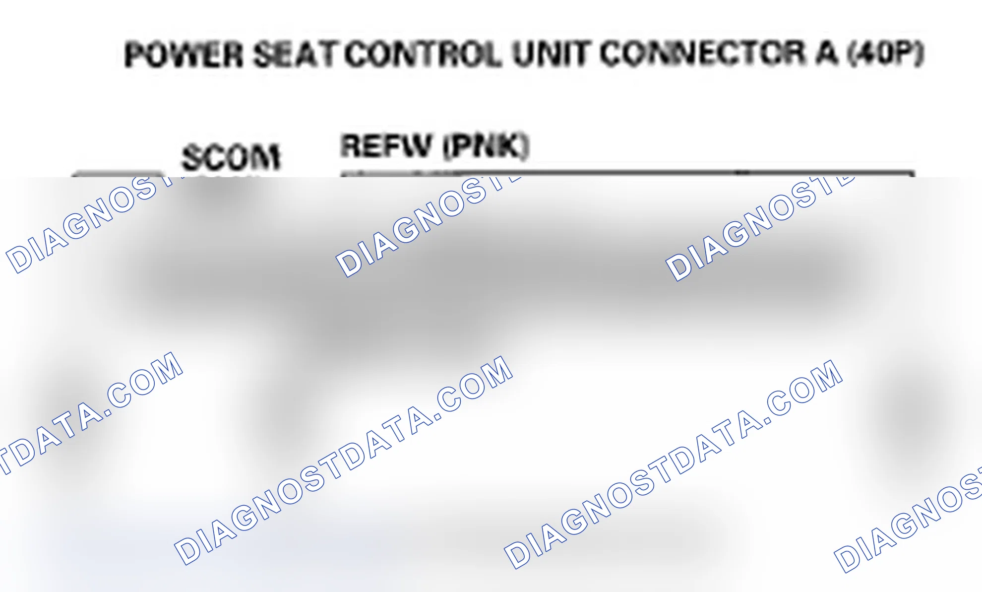 Scheme 71: DTC B1845: Power Seat Recline Switch Circuit Malfunction