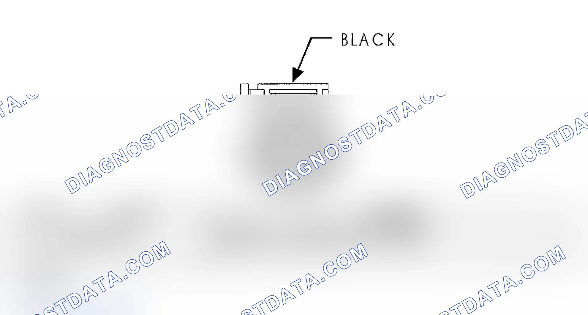 Scheme 332: ENGINE OIL PRESSURE SENSOR CONNECTOR END VIEW