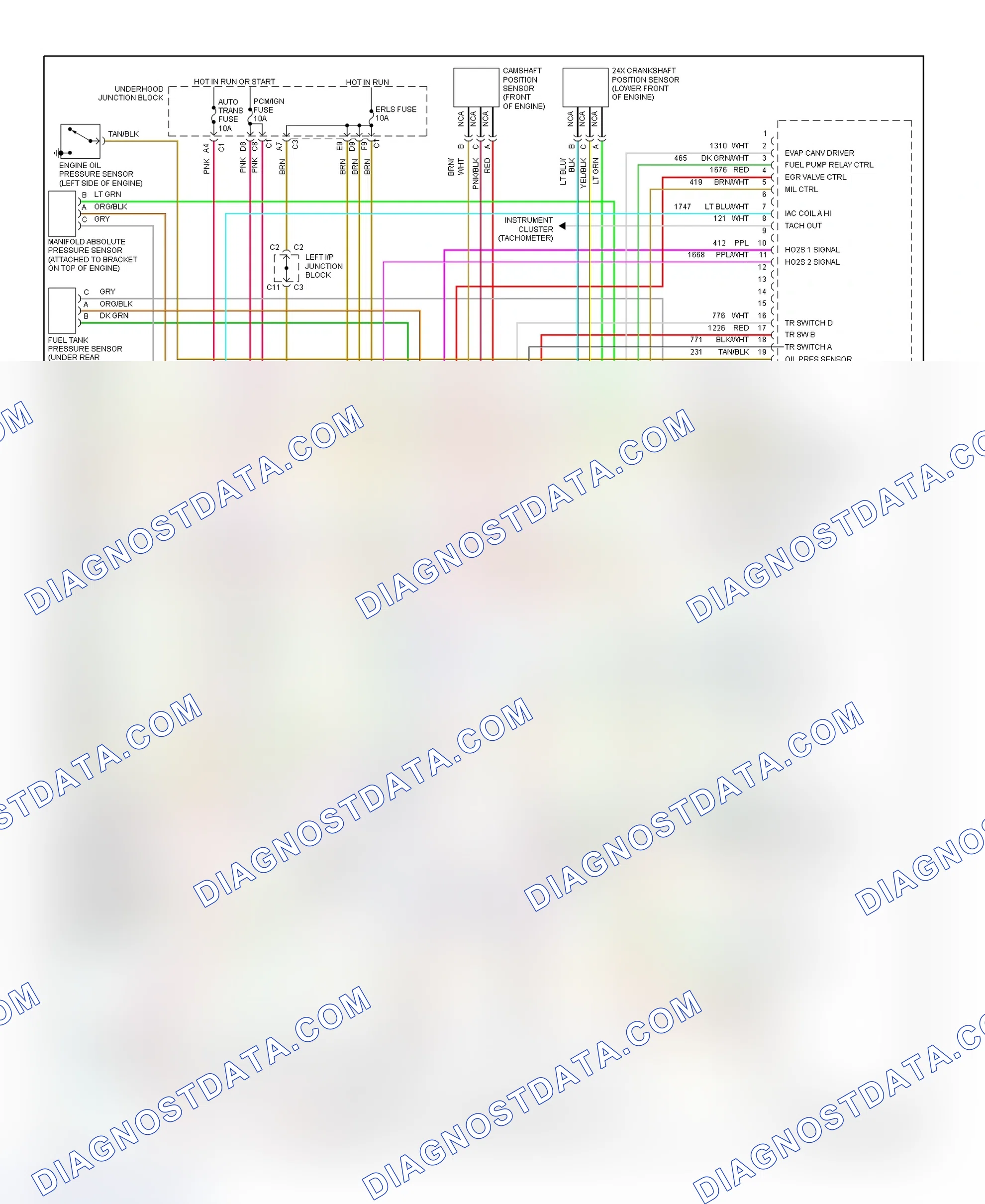 Scheme 70: PCM Wiring Diagram (Cutlass & Malibu - 3.1L - 3 Of 3)