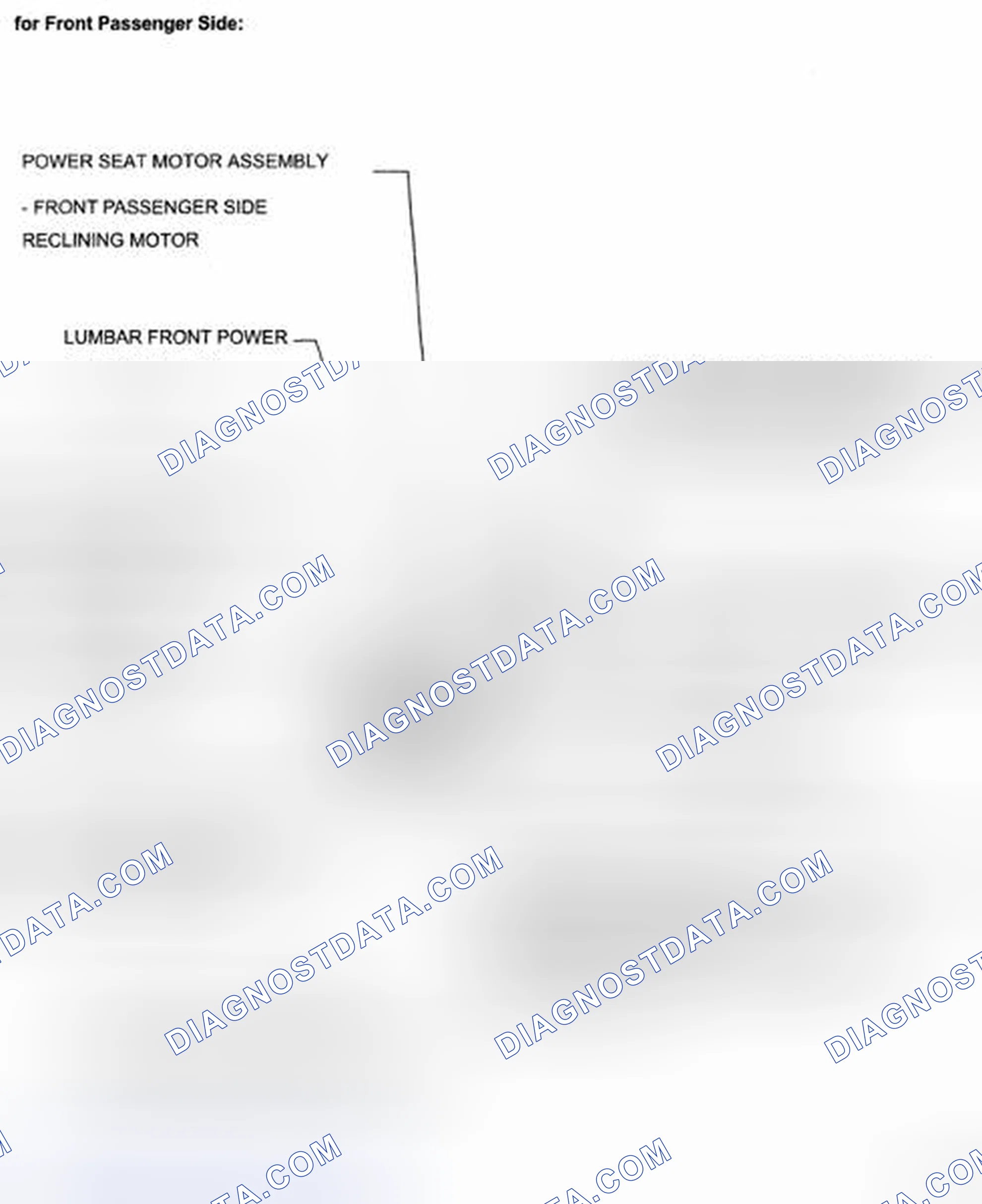 Fig. 5: Identifying Front Power Seat Control System Parts Location (5 Of 5)