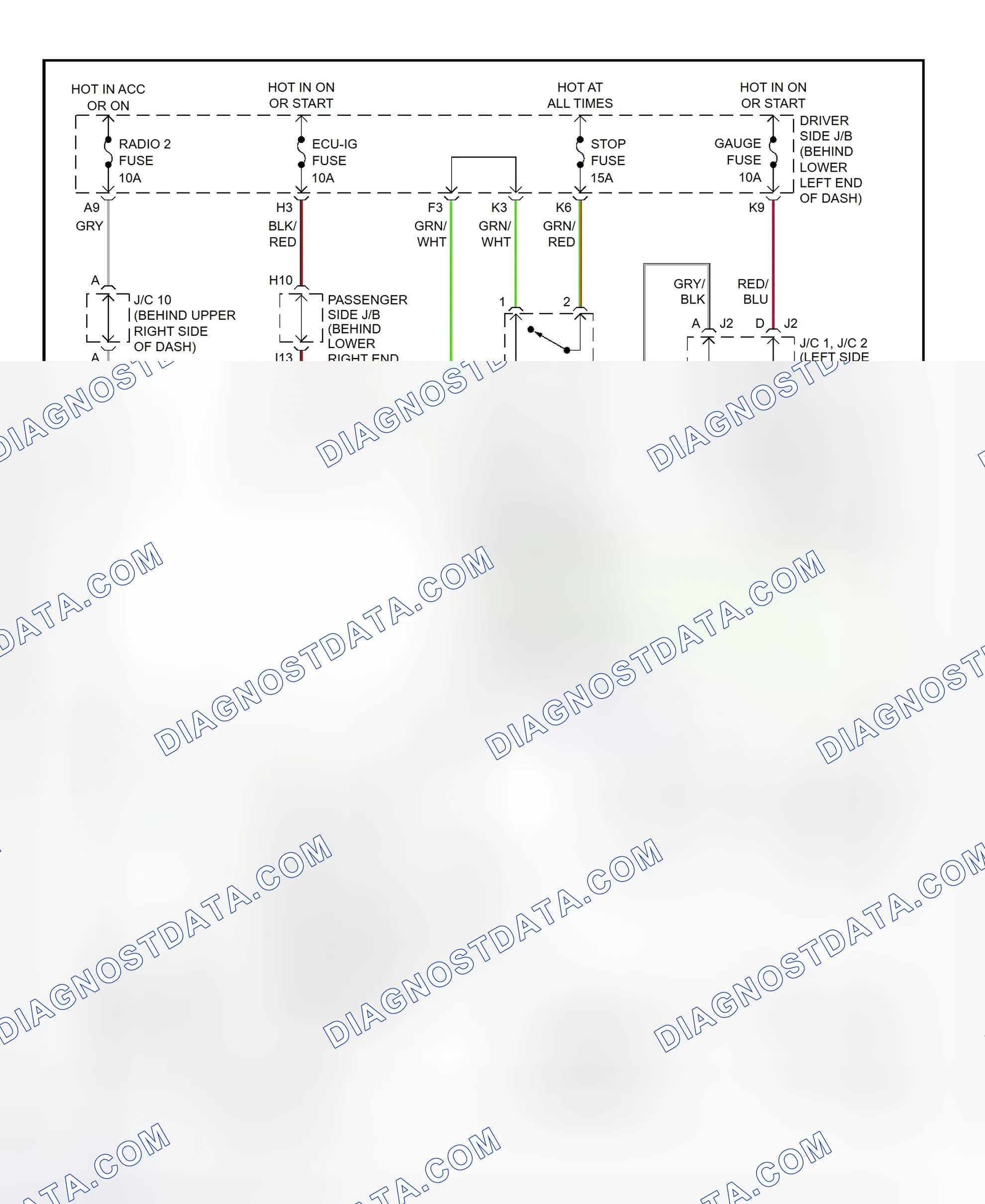 Scheme 357: Shift Interlock System Wiring Diagram (2002 - Lexus IS300)