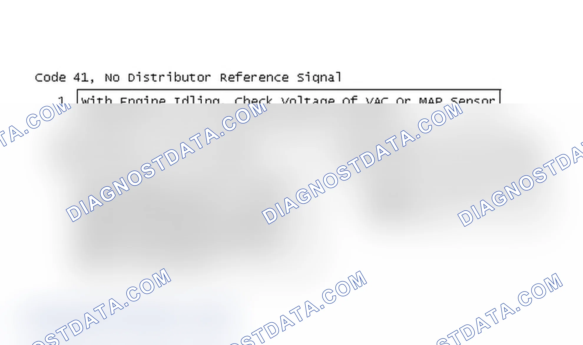 Scheme 138: Code 41, No Distributor Reference Signal